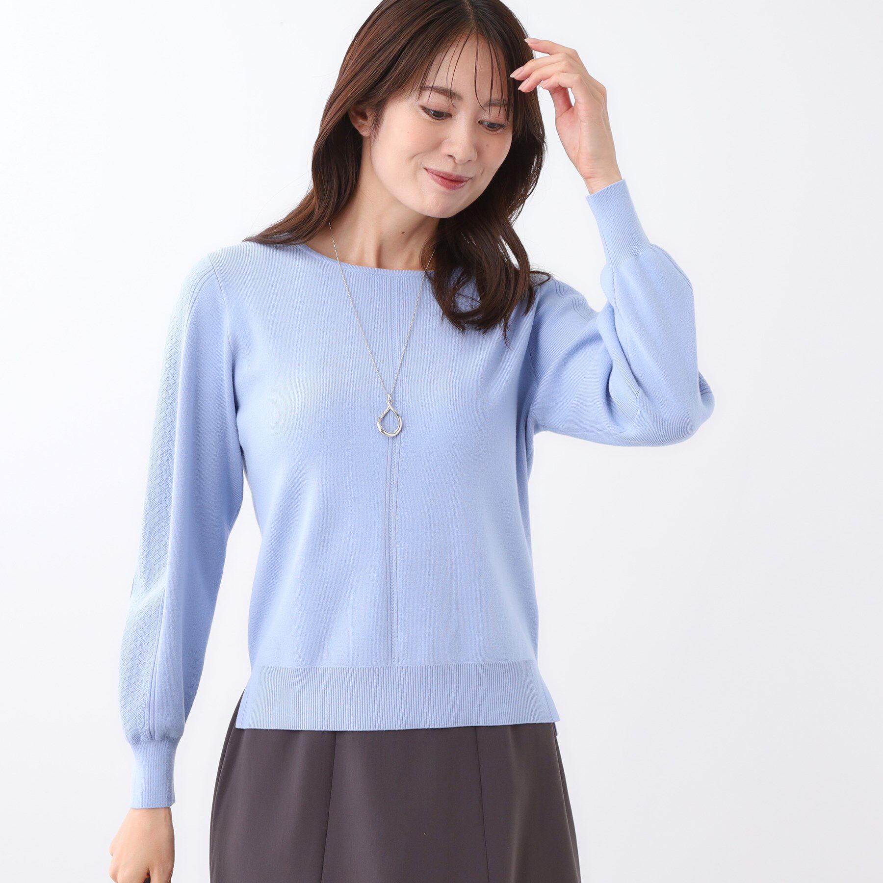 Reflect「【選べる6色／長く着られる◎】ボートネックニット」|ニット・セーター|