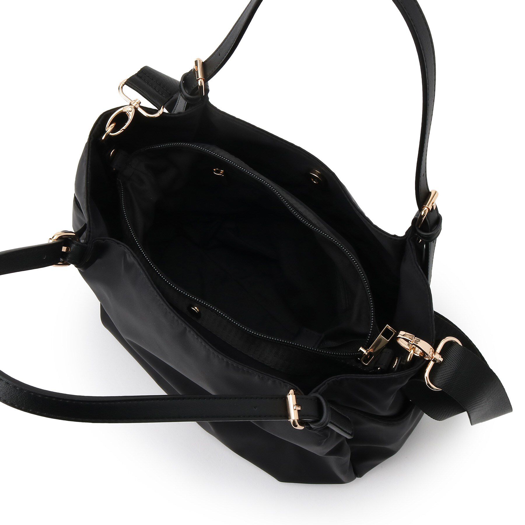 Reflect「【しっかり収納／小旅行に◎／インナーバッグ入り／ショルダー付き】3WAYデザインバッグ」|ショルダー・メッセンジャー|