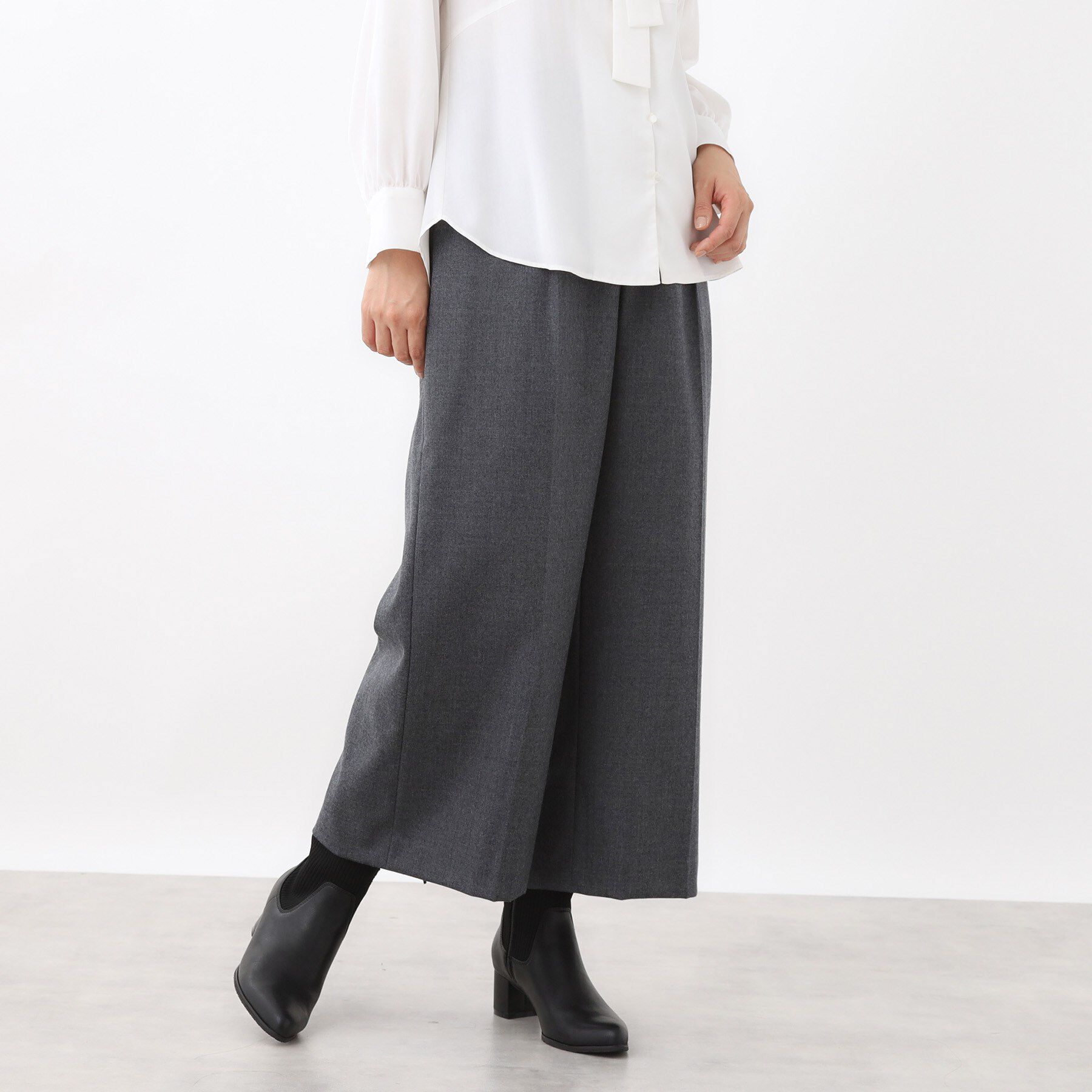 Reflect「【腰周りすっきり◎】ワイドクロップドパンツ」|その他|