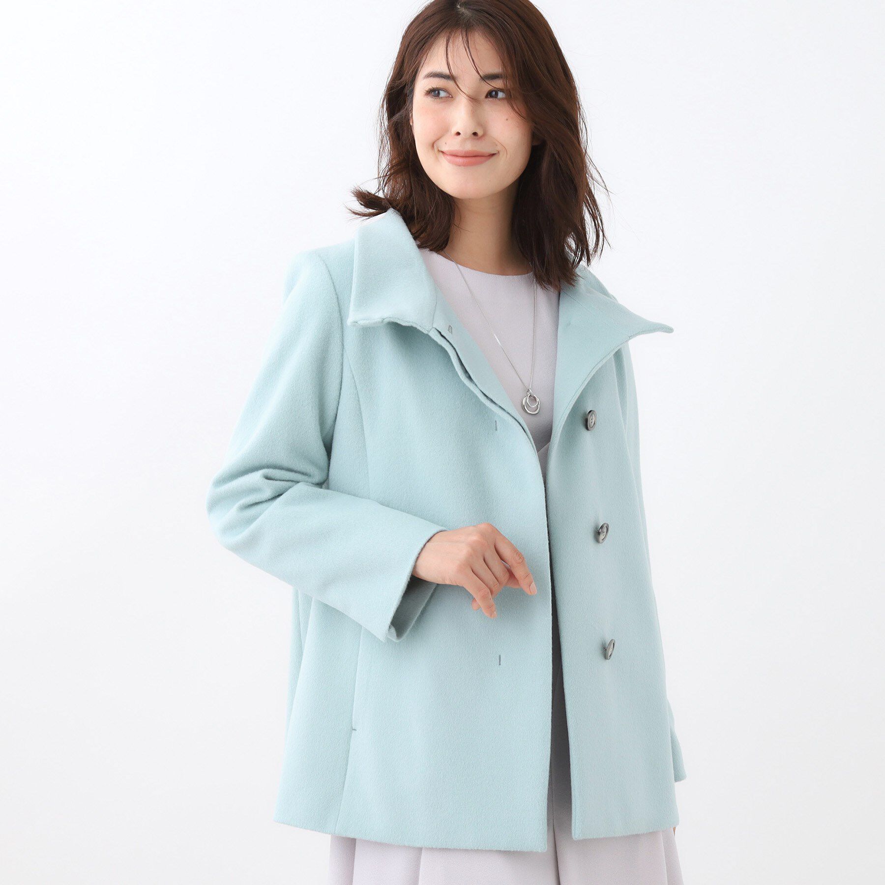 Reflect「【衿が顔に当たらない◎】スタンドネックミドルコート」|その他|