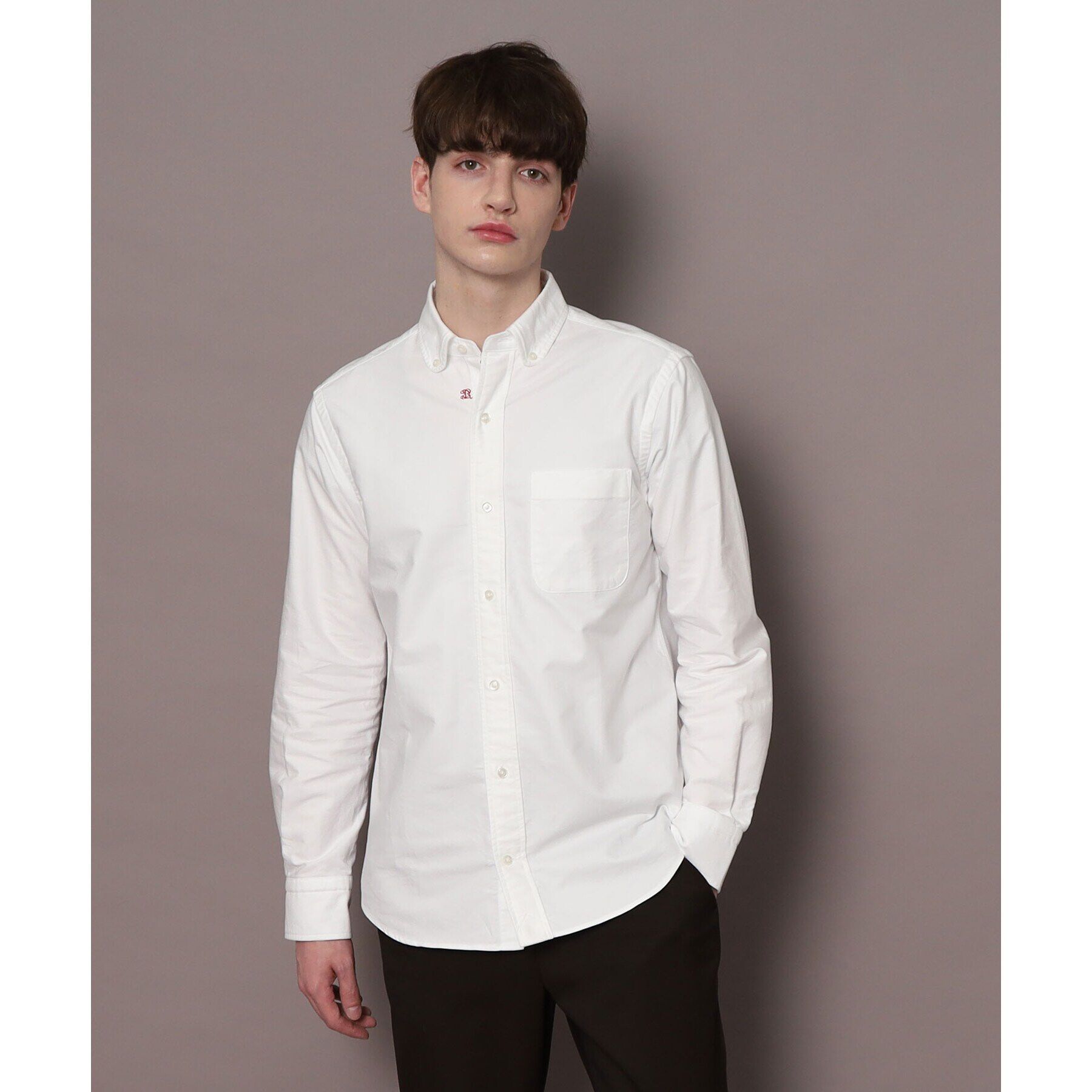 DRESSTERIOR「オックスフォード ラウンドカラーシャツ」|シャツ・ブラウス|