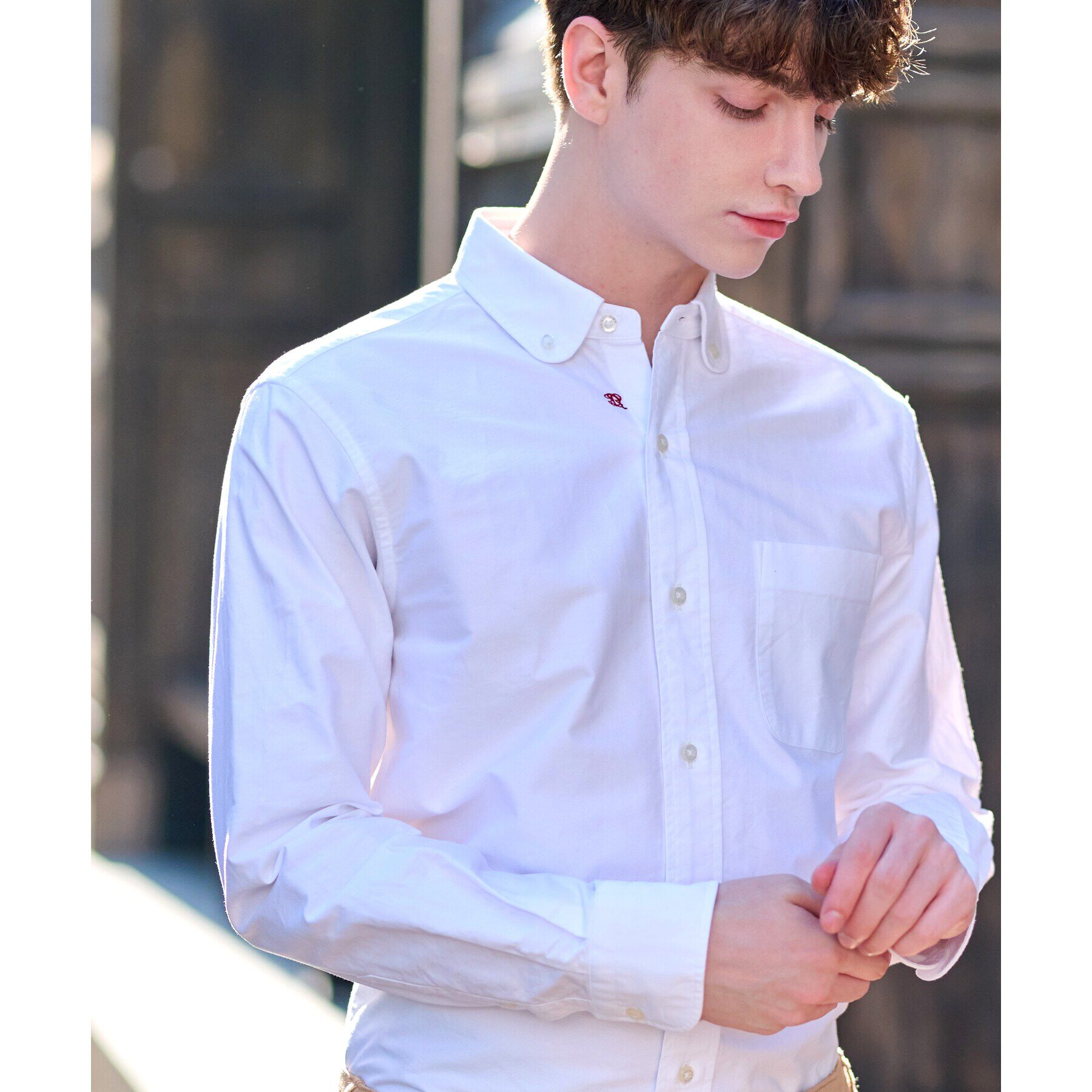 DRESSTERIOR「オックスフォード ラウンドカラーシャツ」|シャツ・ブラウス|