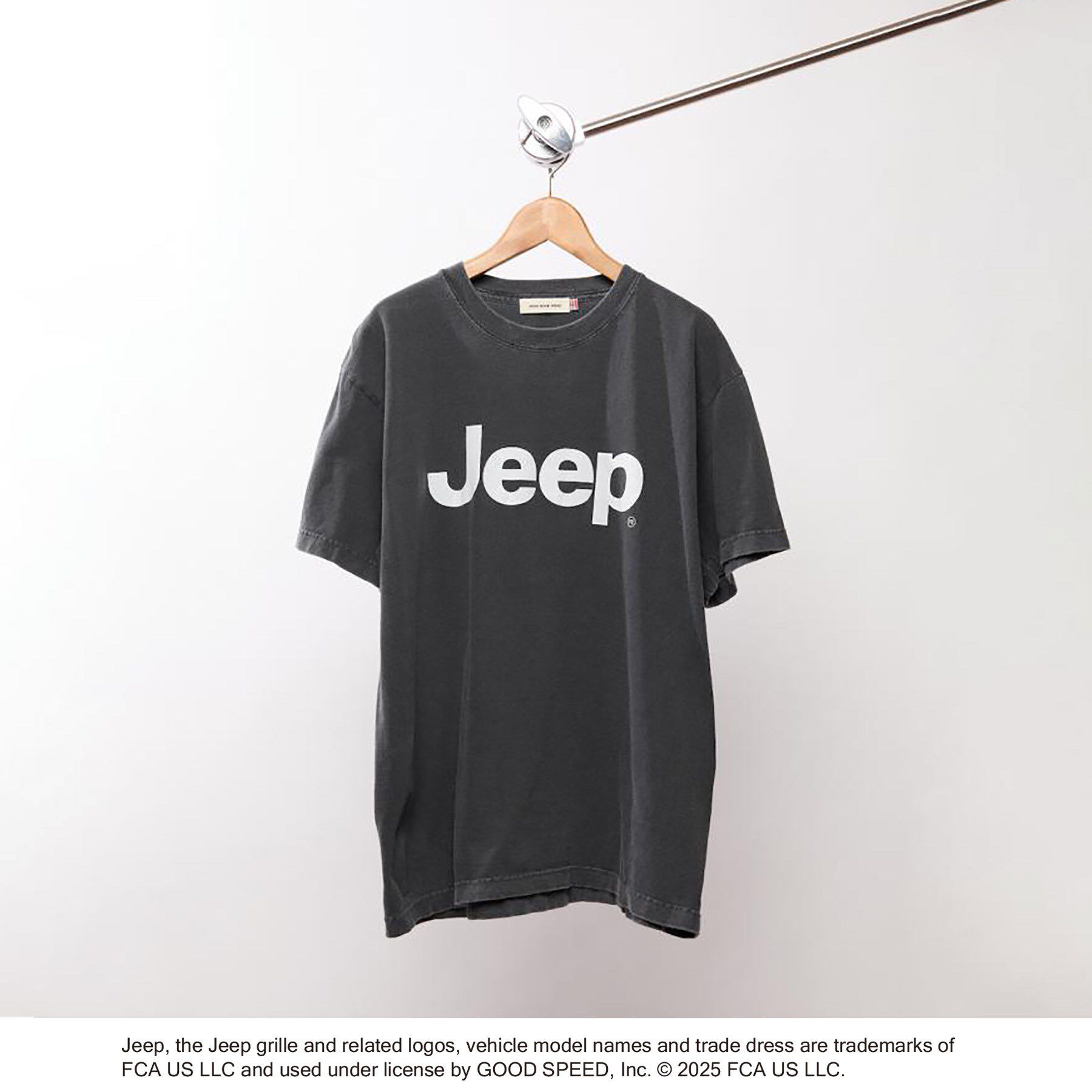 DRESSTERIOR「GOOD ROCK SPEED（グッドロックスピード）JEEP（R） ロゴ Tシャツ」|Tシャツ・カットソー|ブラック(019)