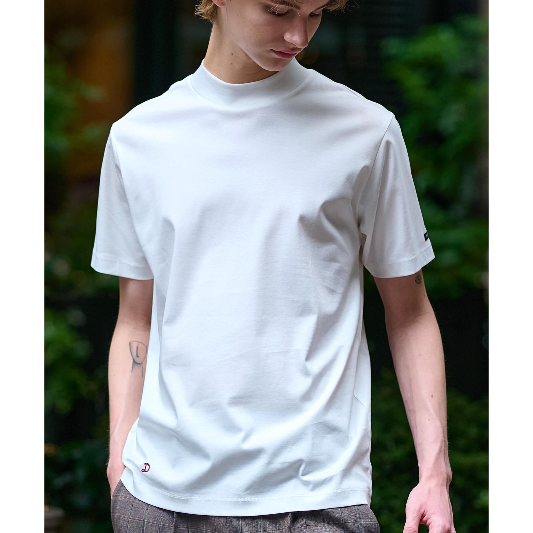 DRESSTERIOR「【接触冷感/抗菌防臭/消臭】ICE CLEAR COTTON モックネックT」|Tシャツ・カットソー|