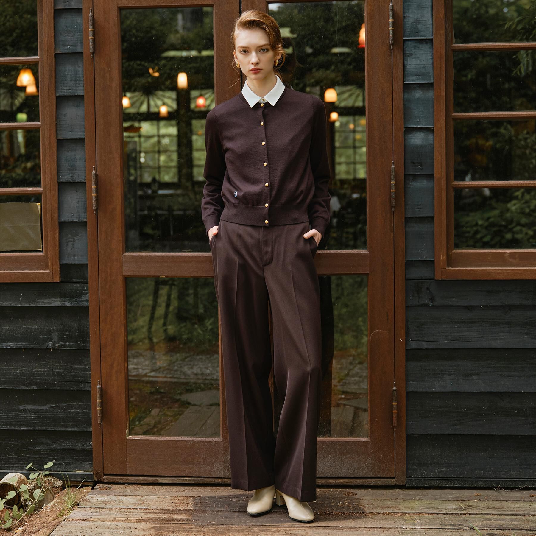 DRESSTERIOR「ウォッシャブルファインウールカーディガン」|カーディガン|