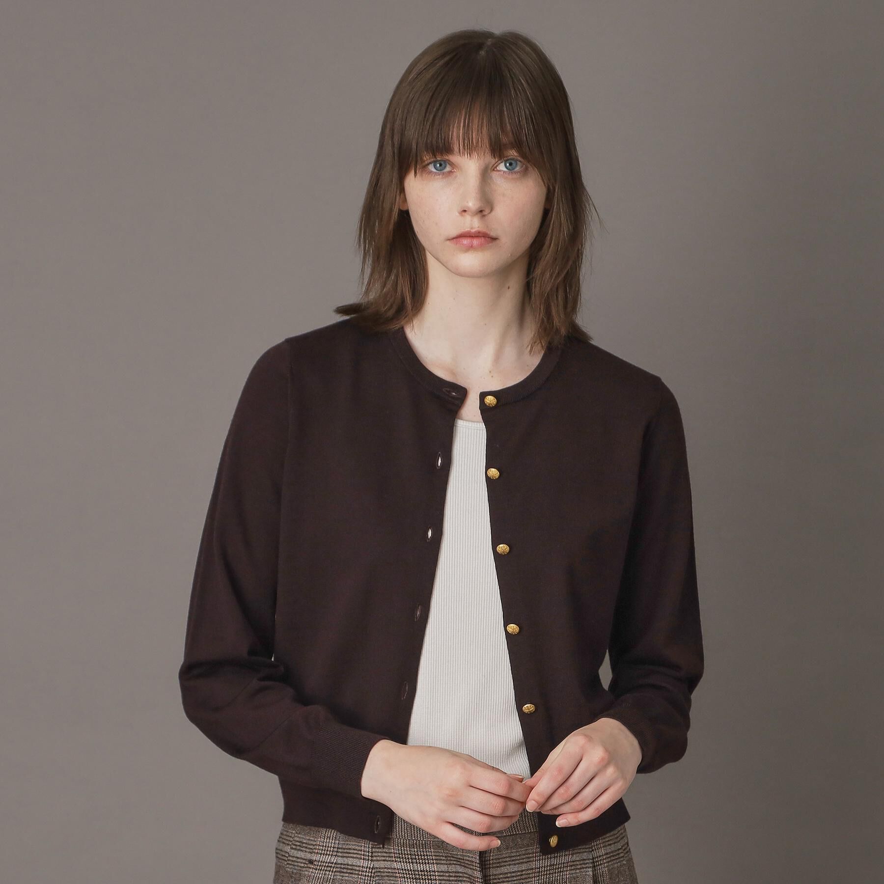 DRESSTERIOR「ウォッシャブルファインウールカーディガン」|カーディガン|