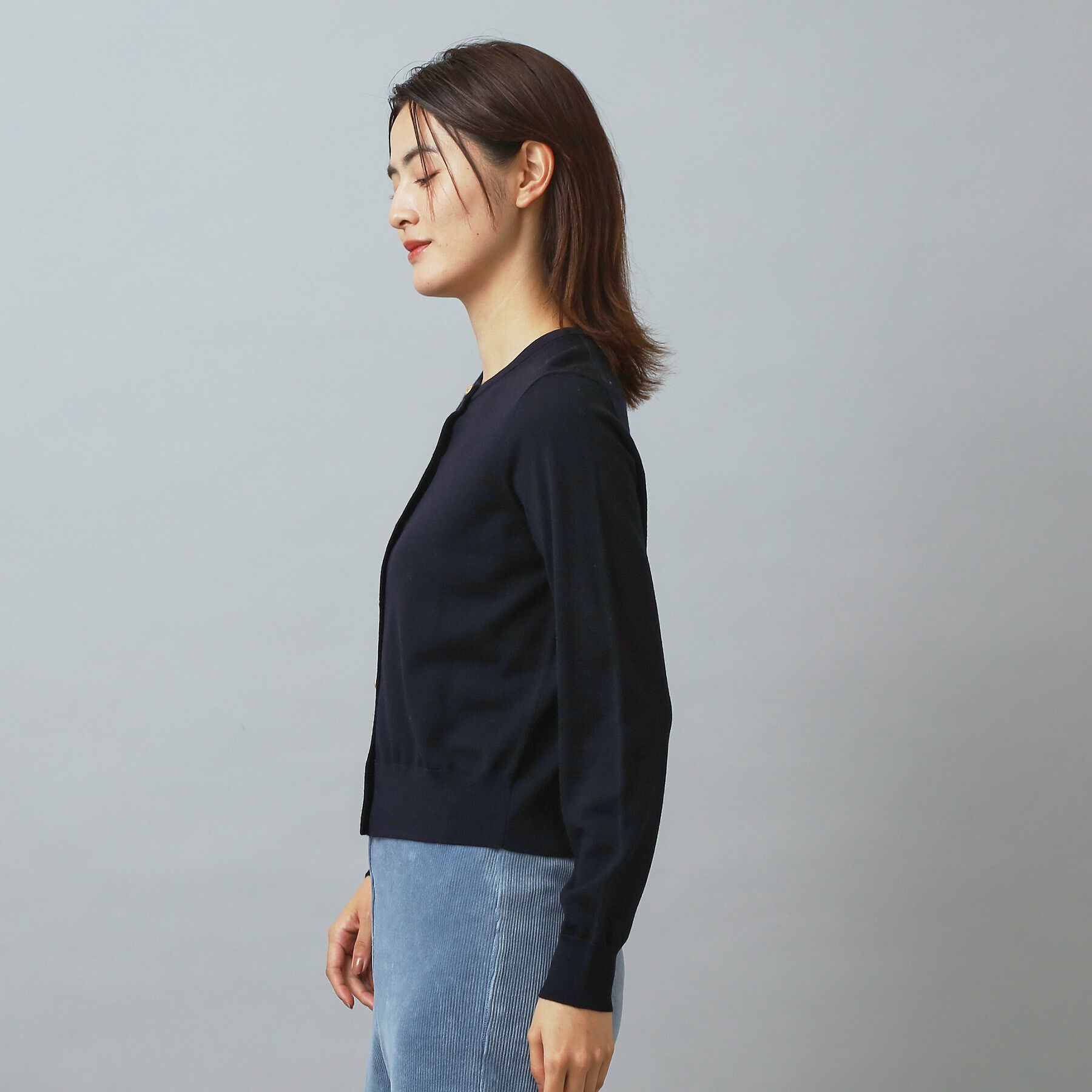 DRESSTERIOR「ウォッシャブルファインウールカーディガン」|カーディガン|