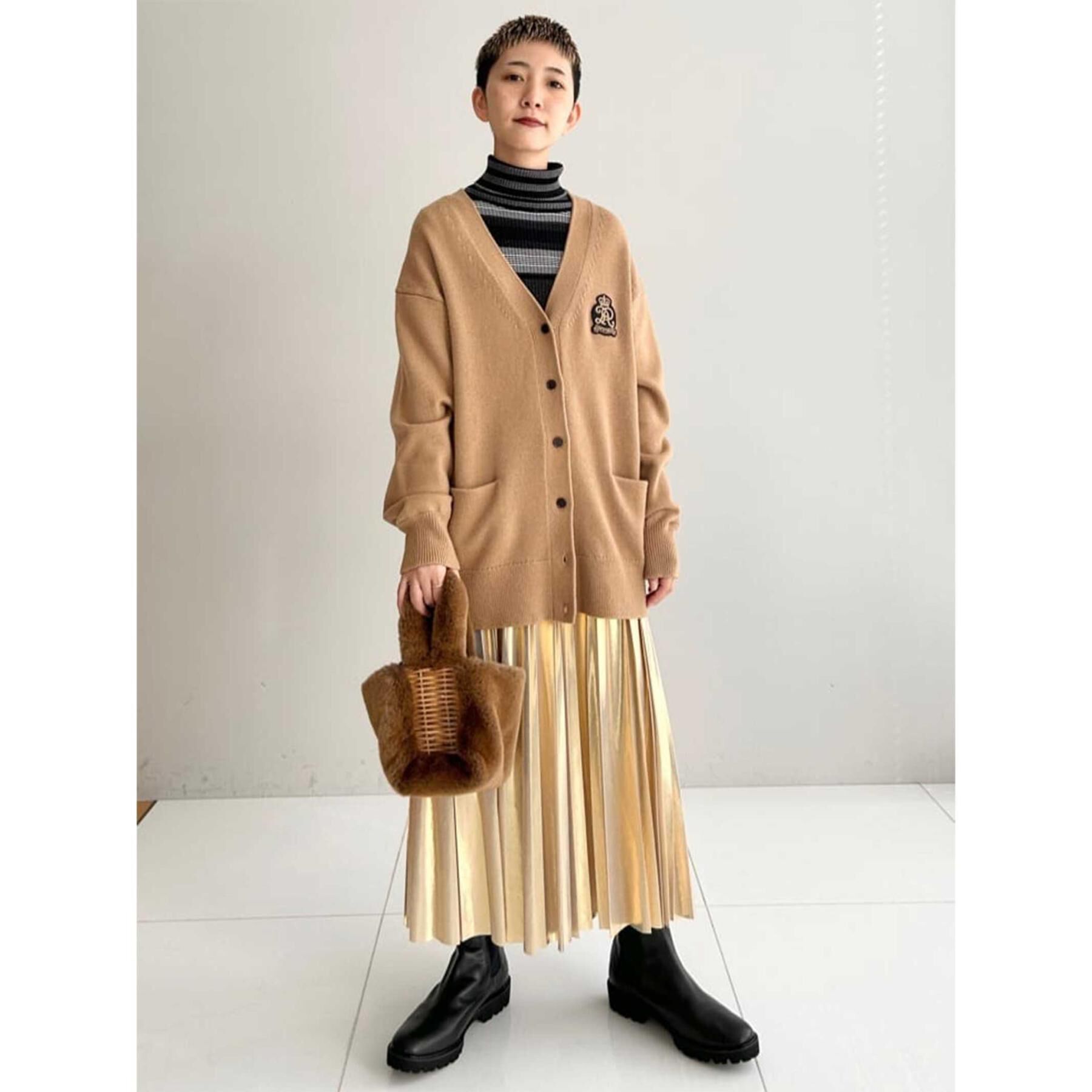 DRESSTERIOR「【otonaMUSE 11月号掲載】レタードニットカーディガン」|カーディガン|