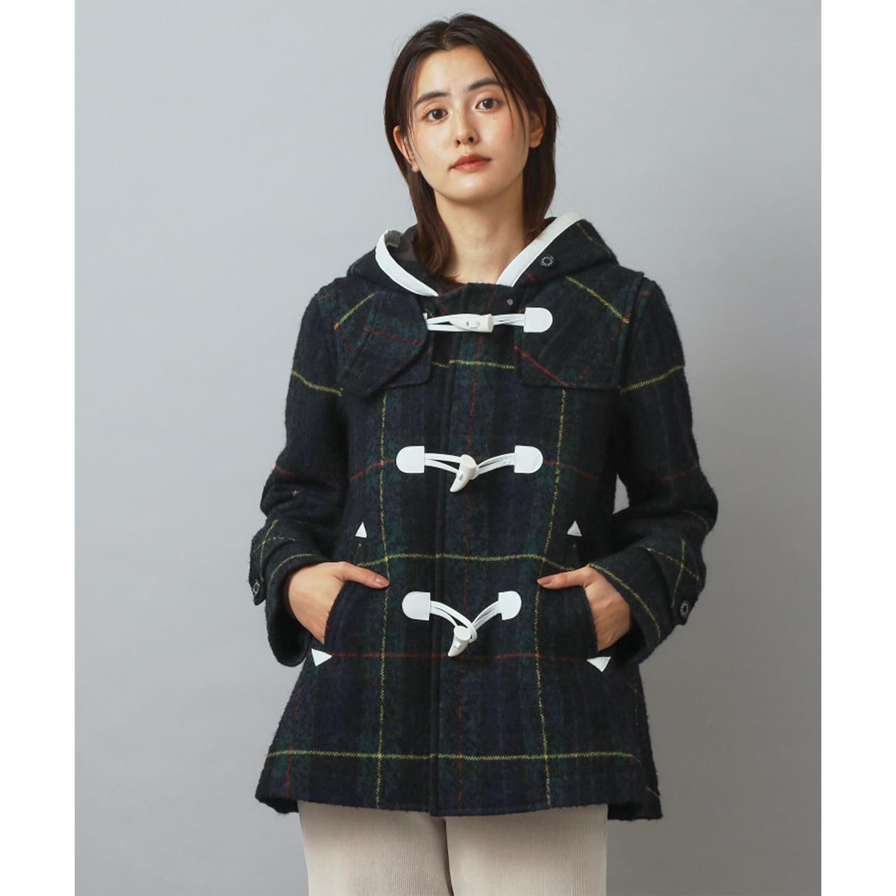 DRESSTERIOR「【CLASSY.12月号掲載】タータンチェックショートダッフル」|ダッフルコート|