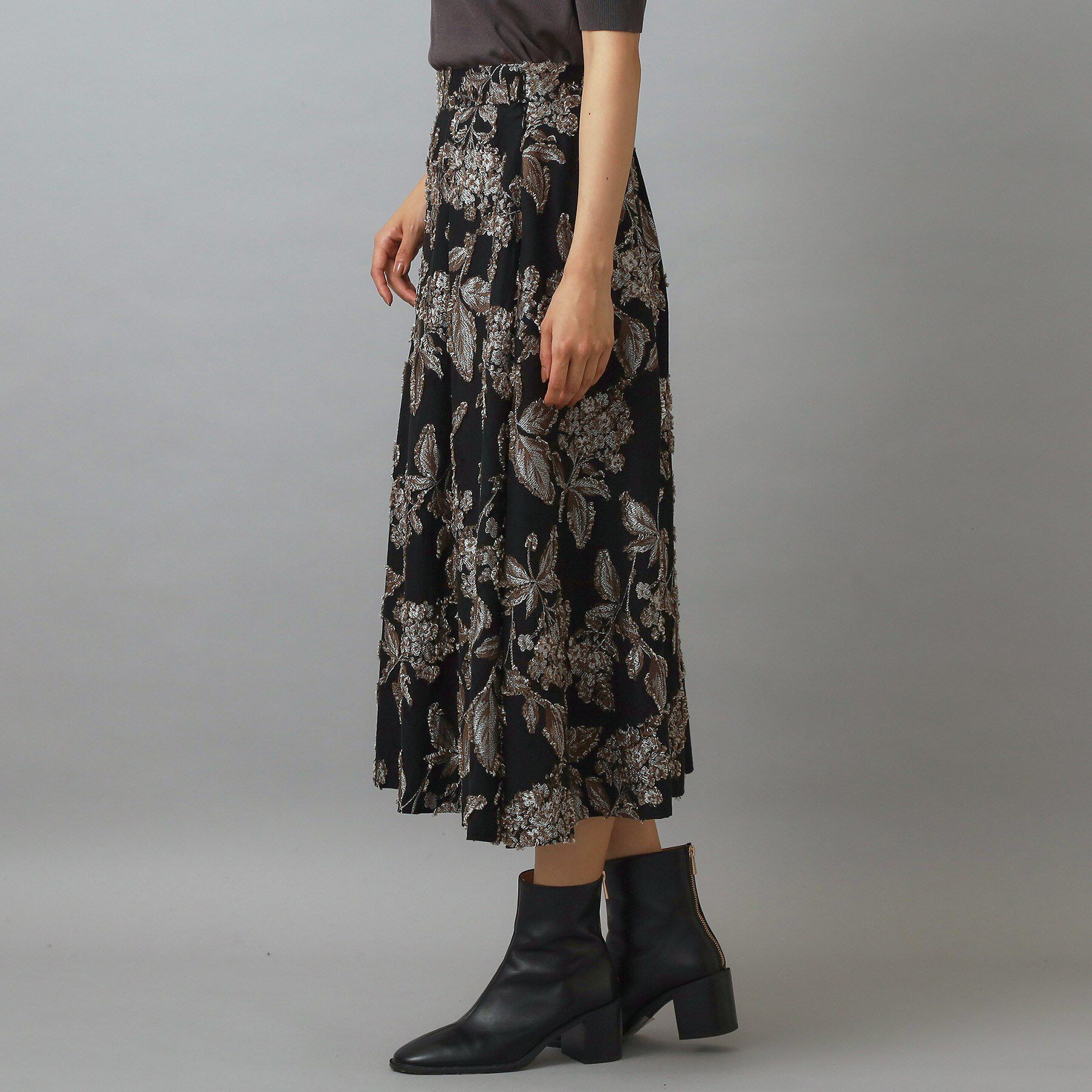 DRESSTERIOR「ジャカードフレアスカート」|スカート|