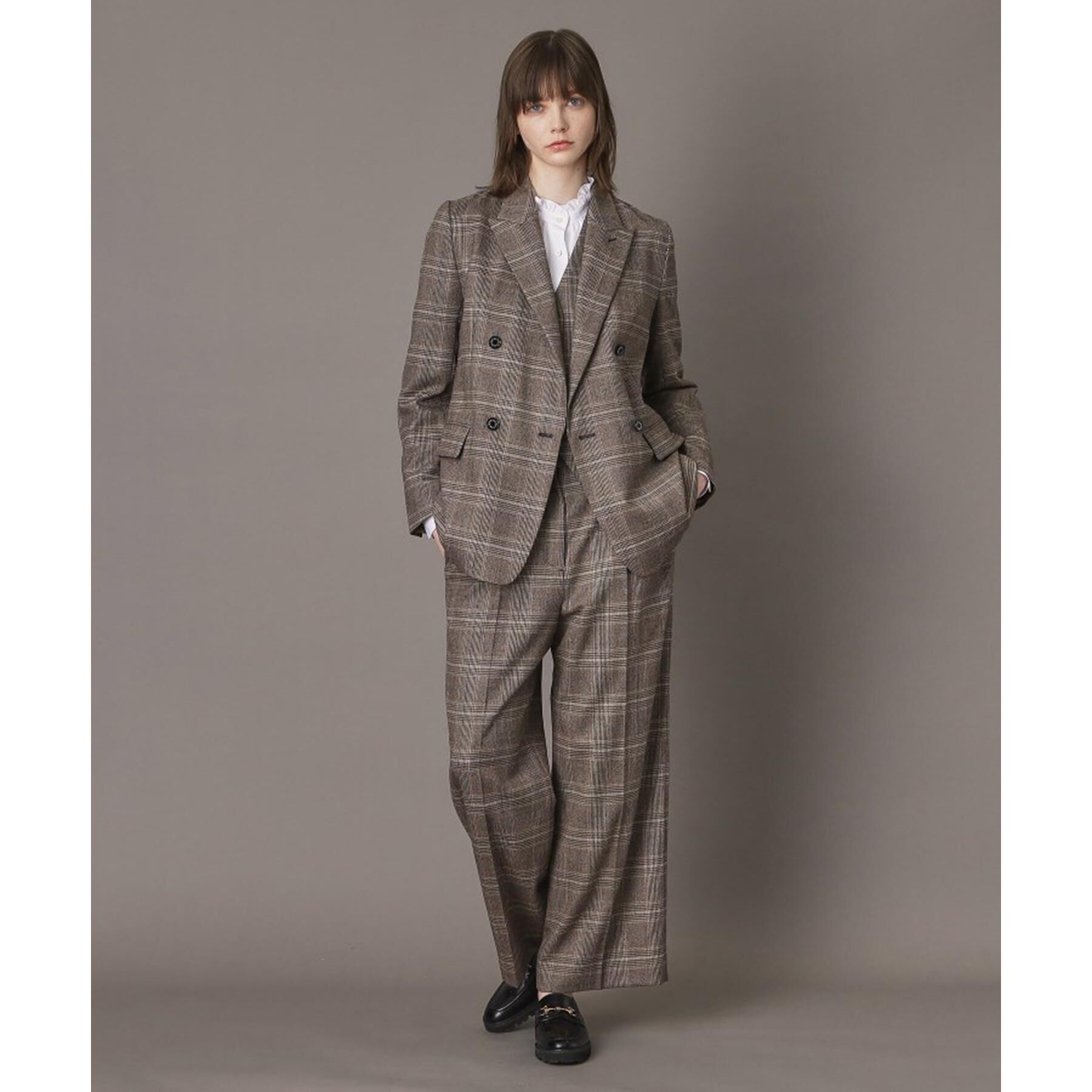 DRESSTERIOR「【otonaMUSE 11月号掲載】グレンチェックワイドパンツ」|その他|