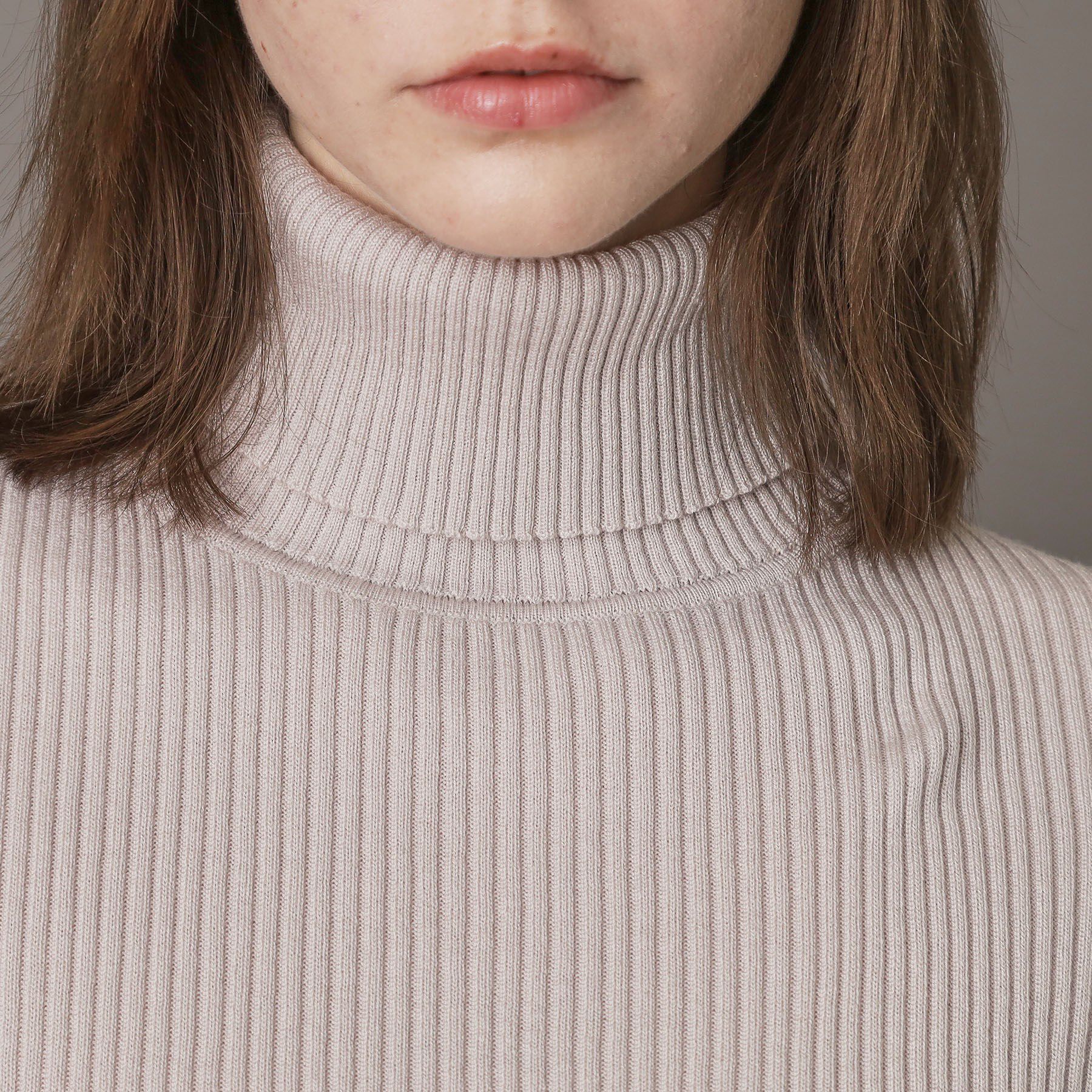 DRESSTERIOR「【CLASSY.12月号掲載】シルクブレンドメリノウールリブプルオーバー」|ニット・セーター|