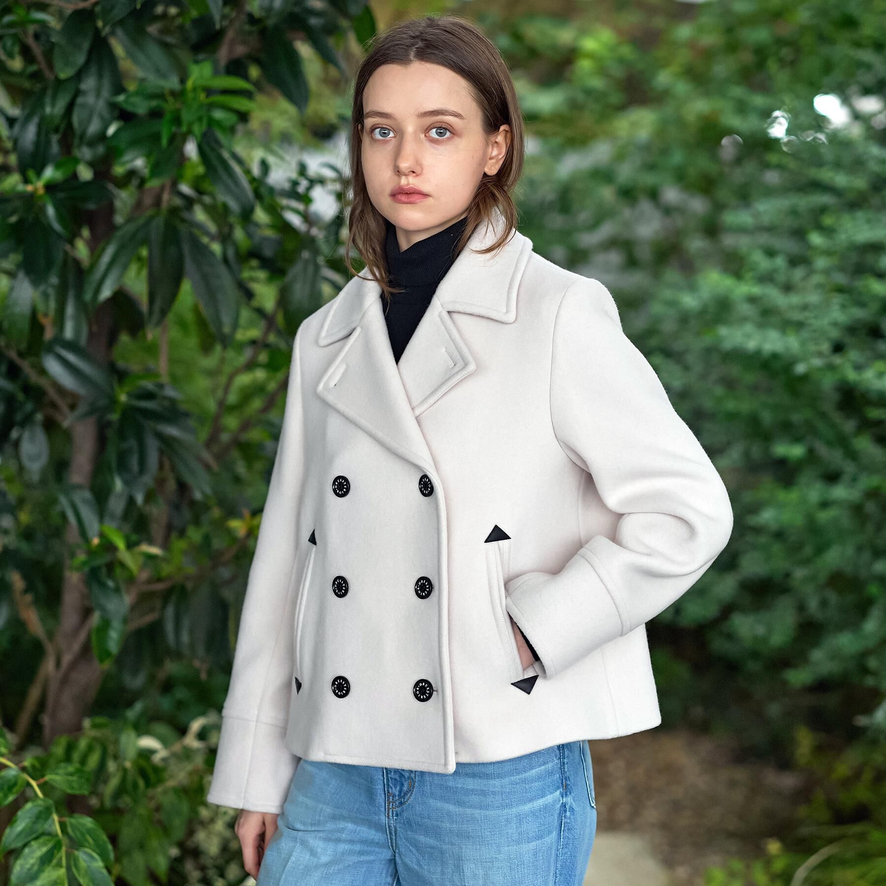 DRESSTERIOR「【CLASSY.12月号/otonaMUSE11月号掲載】Super140'sショートPジャケット」|ピーコート|