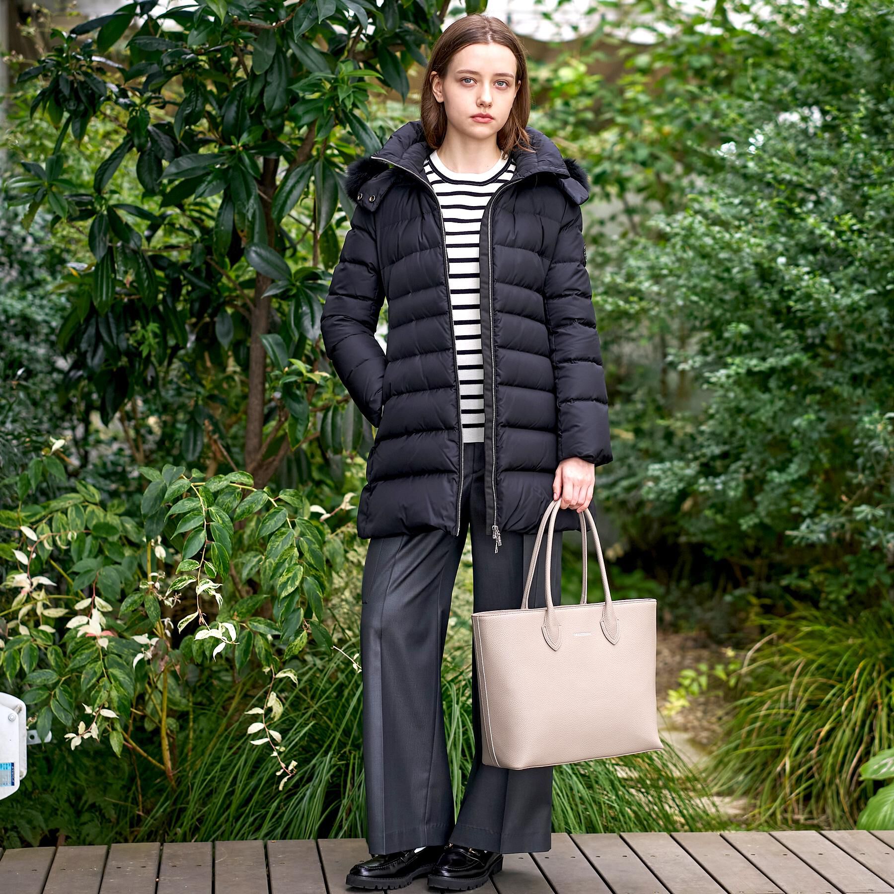 DRESSTERIOR「【CLASSY.12月号掲載/フード＆ファー取り外し可】ブルーFOXファー ホワイトグースダウン」|ダウン|