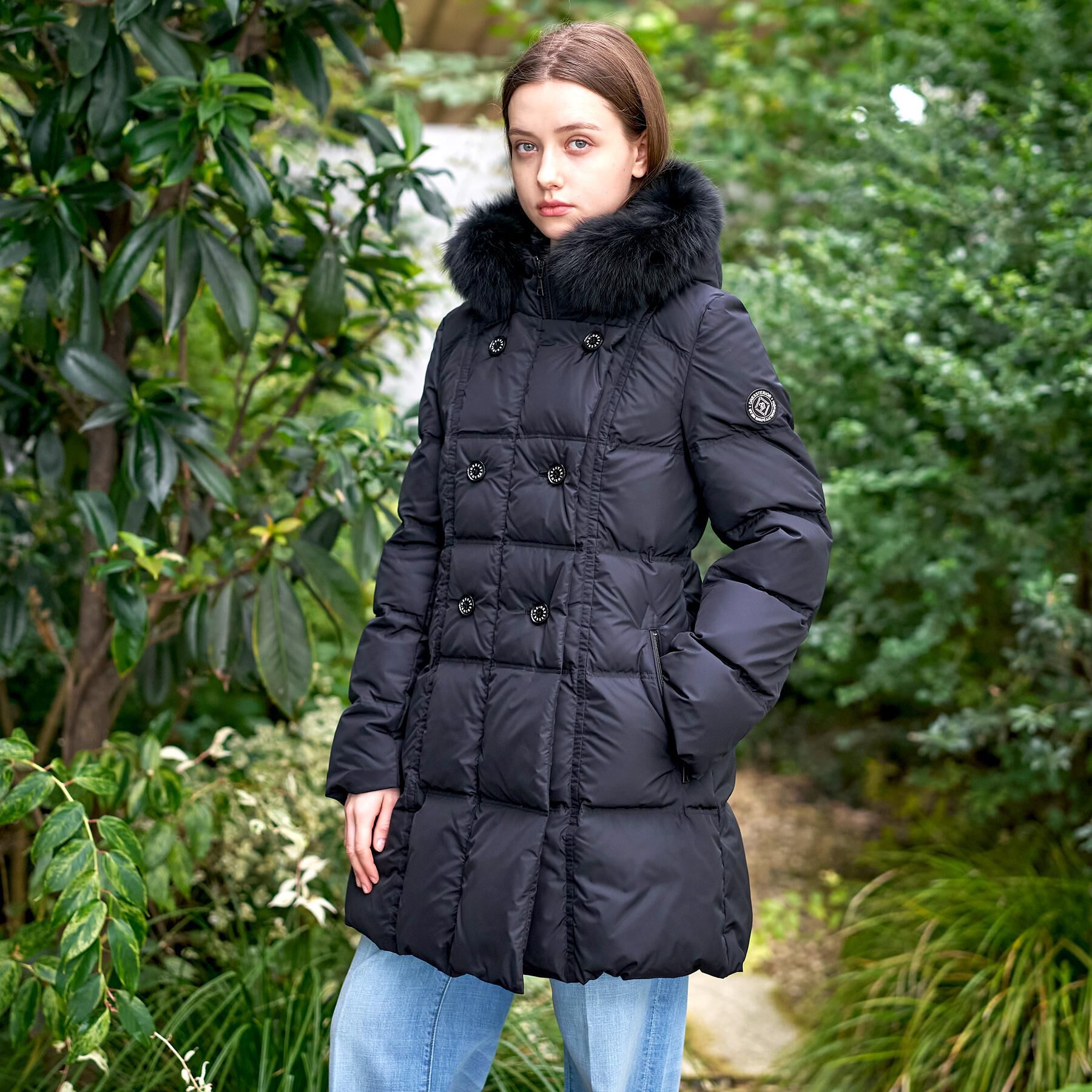 DRESSTERIOR「【CLASSY.12月号掲載】ブルーFOXファーナポレオンホワイトグースダウン」|ダウン|