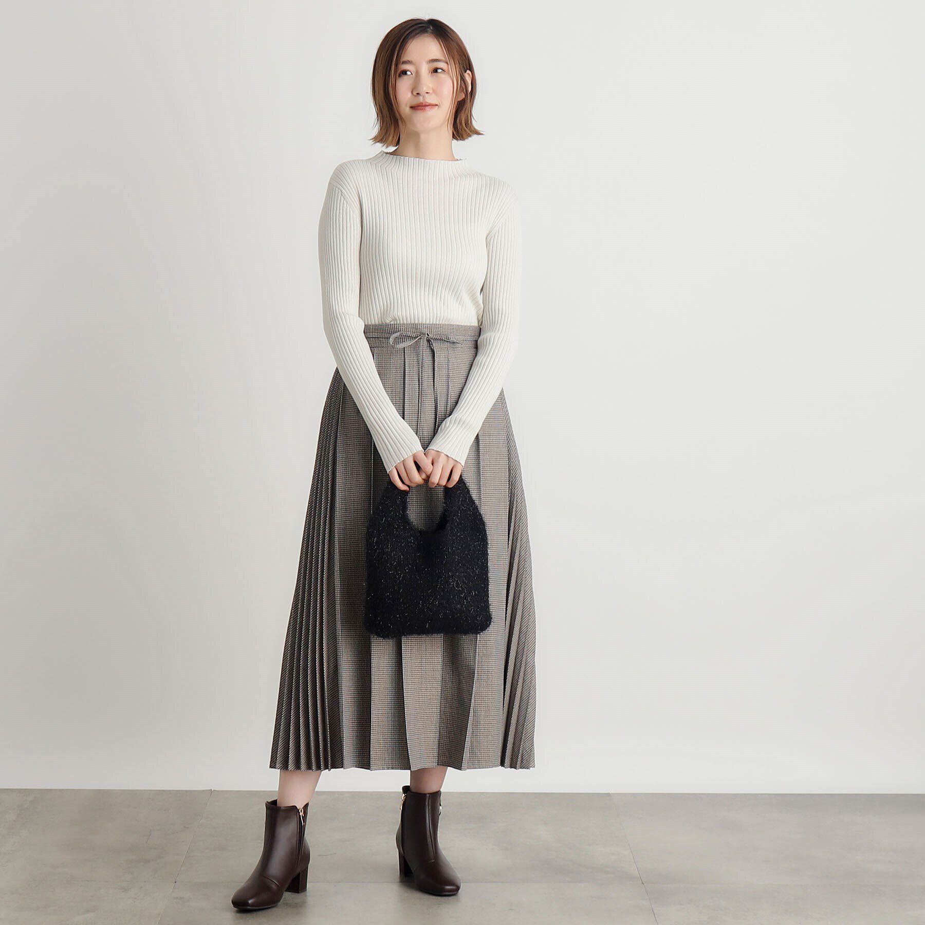 grove「ラメニットミニクリテトート」|トートバッグ|