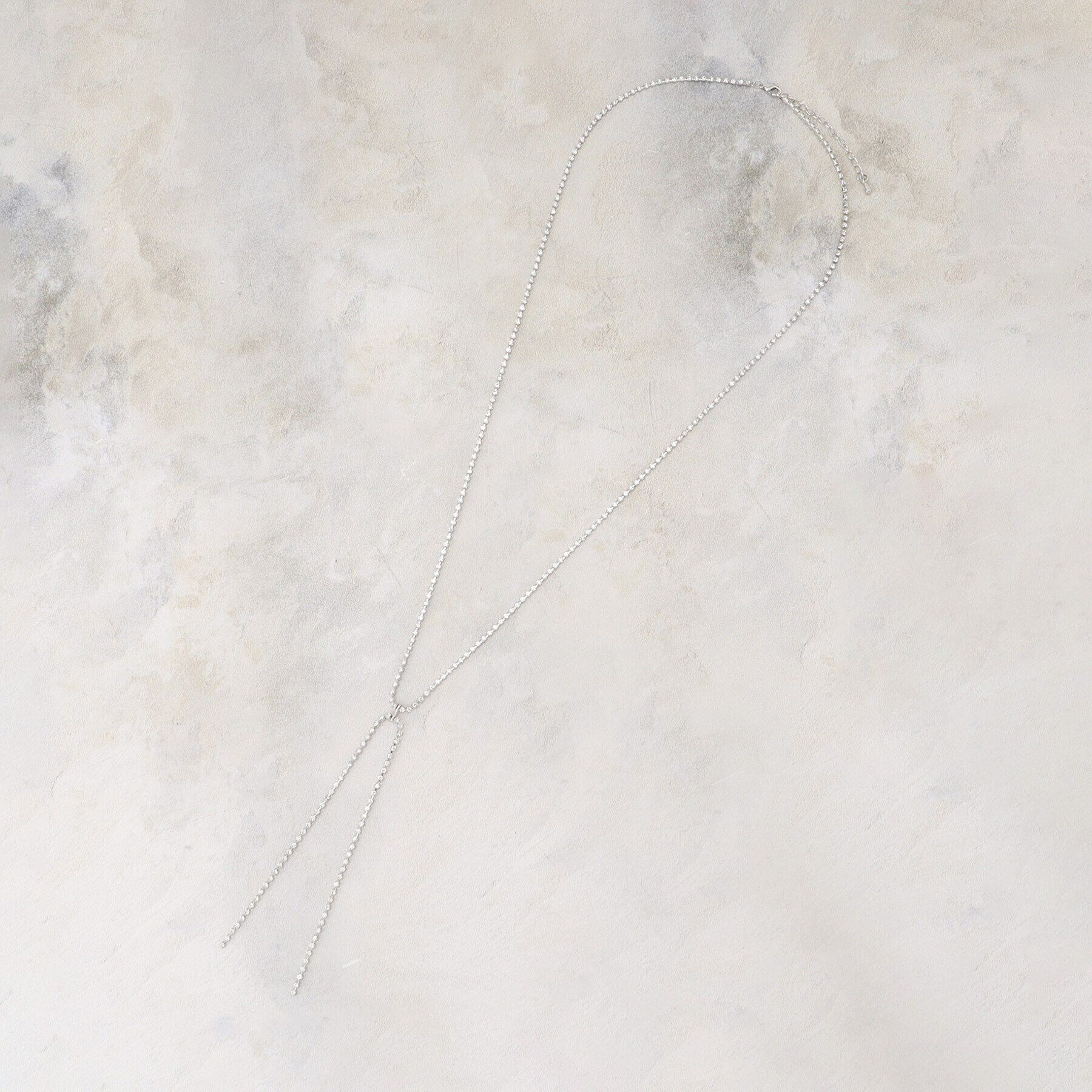 grove「ダイヤ調レーンリボンネックレス」|ネックレス|