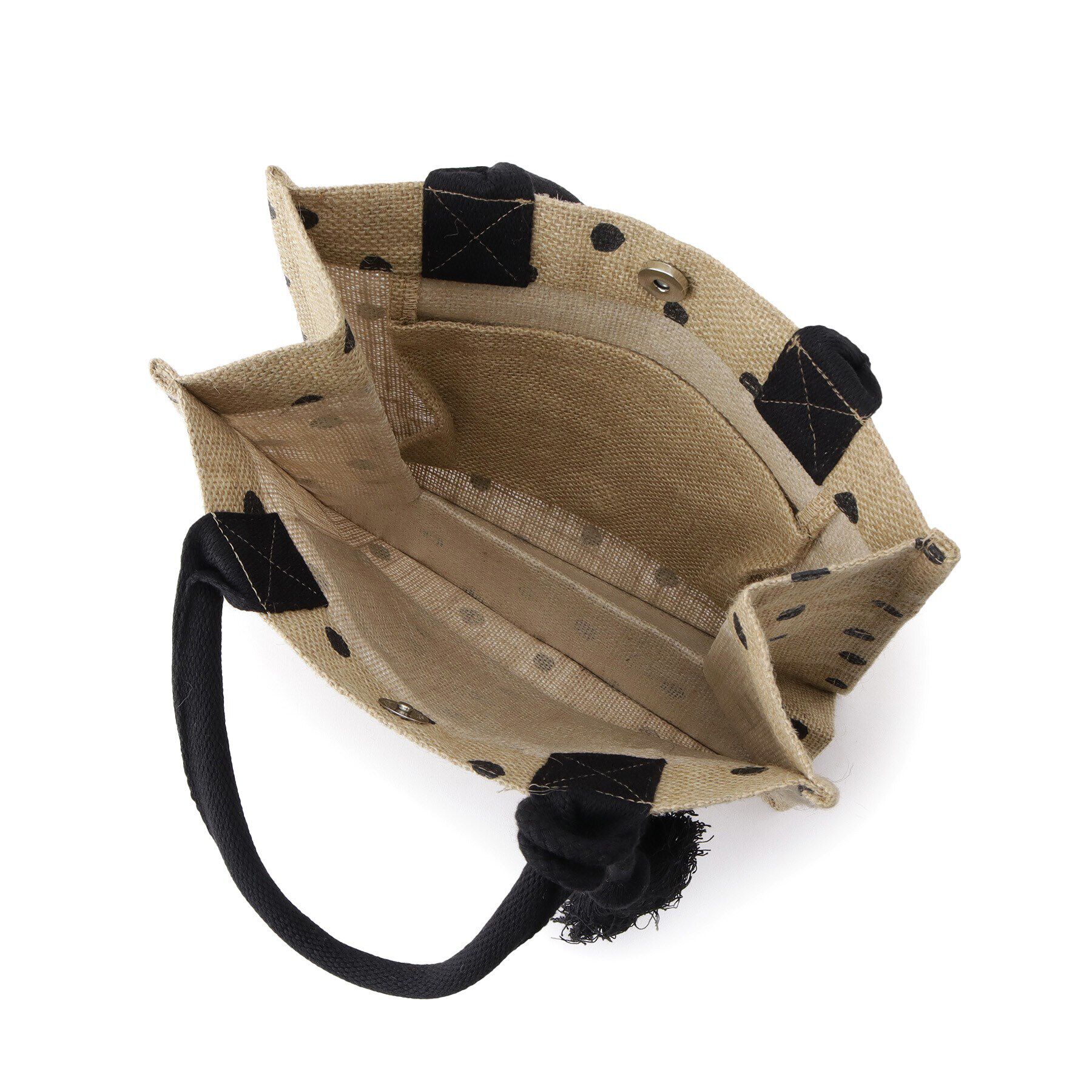 grove「スクエアタッセルジュートトート」|トートバッグ|