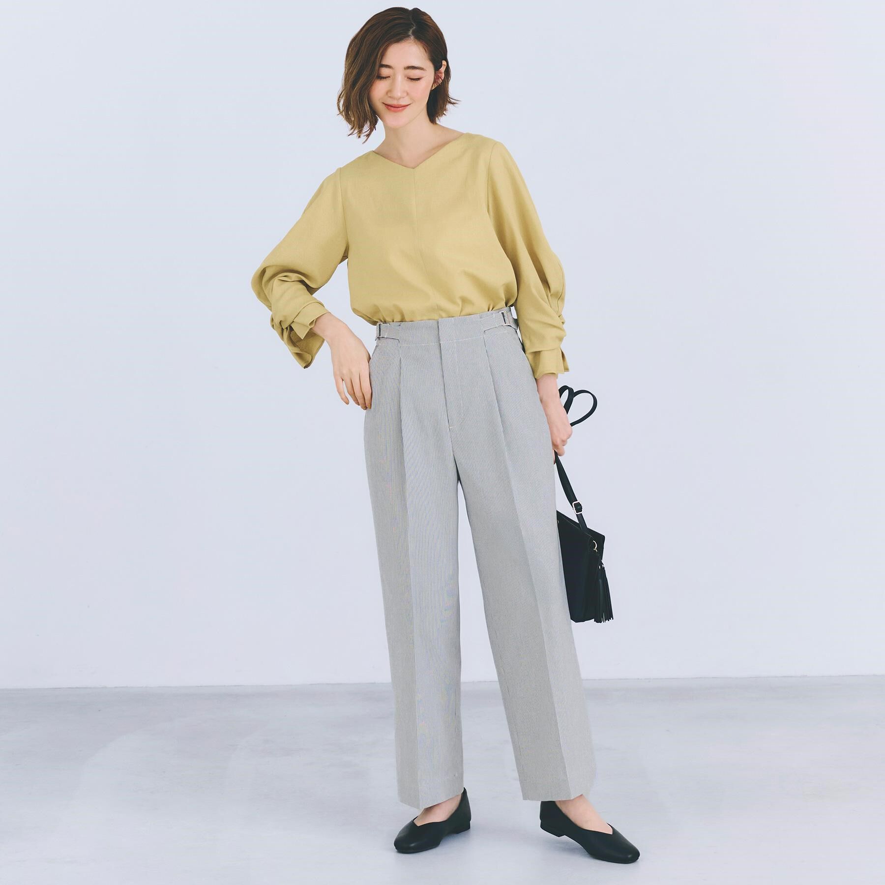 grove「【接触冷感】ハイパーストレッチワイドパンツ」|その他|