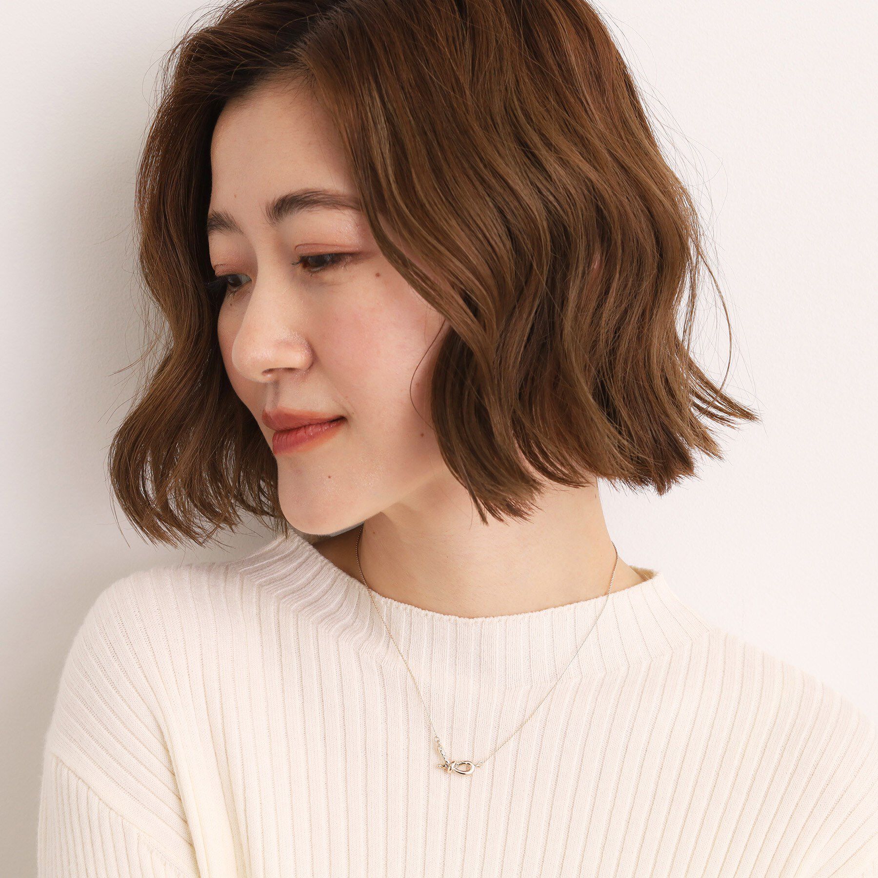 grove「ノットビジューショートネックレス」|ネックレス|