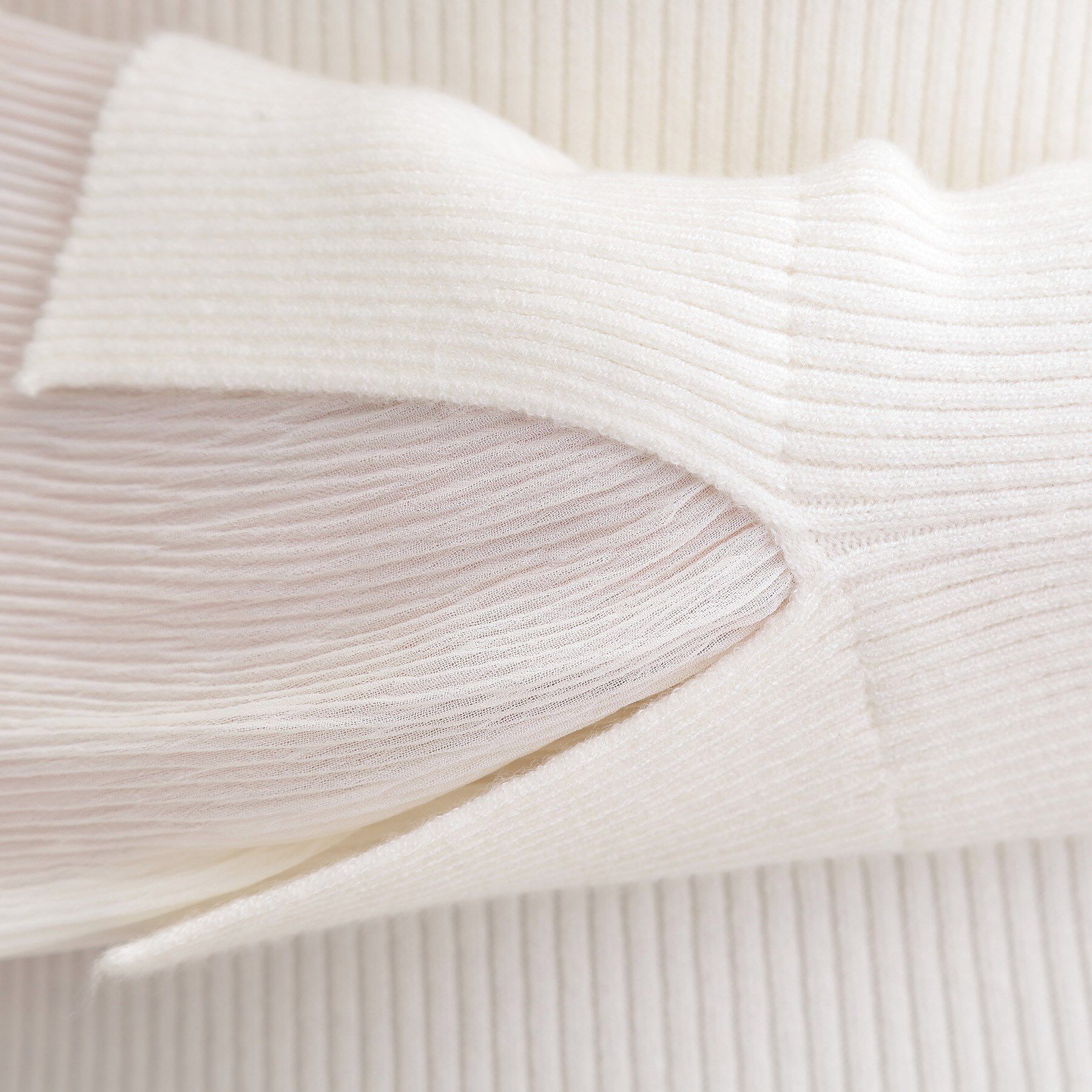 grove「プリーツレイヤードニットプルオーバー」|ニット・セーター|