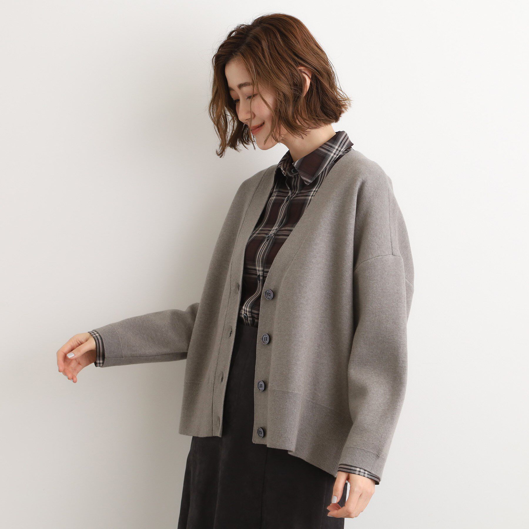 grove「季節に映える　ニットカーディガン」|カーディガン|