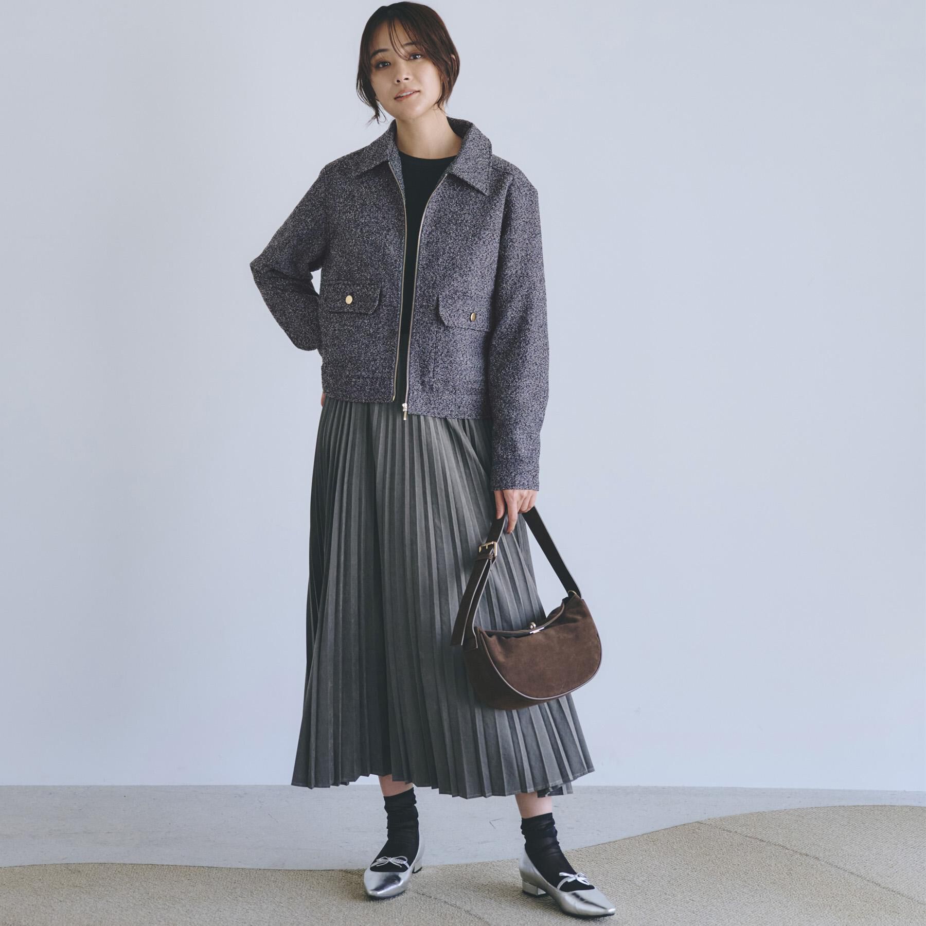 grove「カジュアルに羽織れる、大人のツイードトラックジャケット」|ブルゾン・スタジャン|