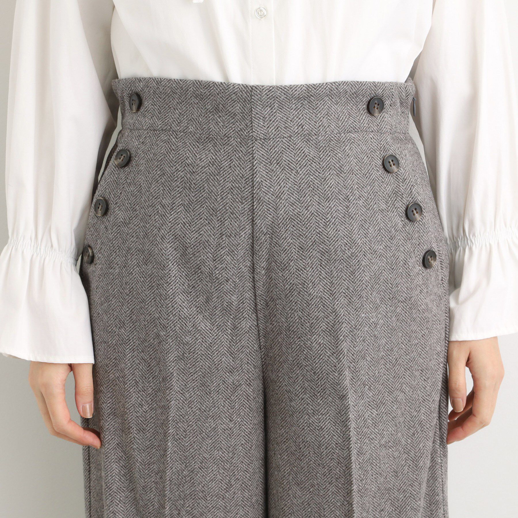 grove「【洗える/あったか】美シルエットなマリンワイドパンツ」|その他|