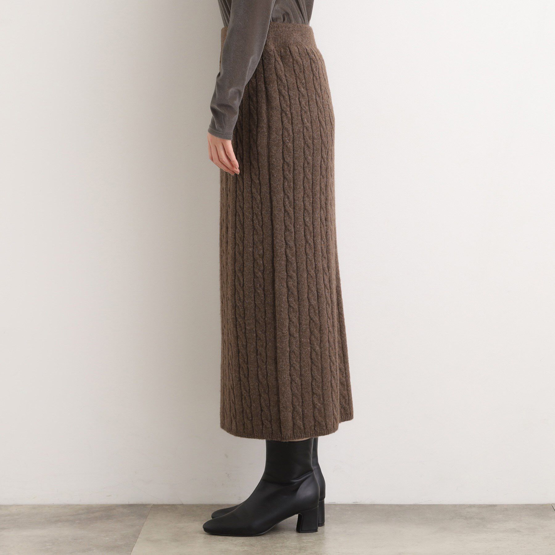 grove「【SETITEM】ケーブルニットスカート」|スカート|