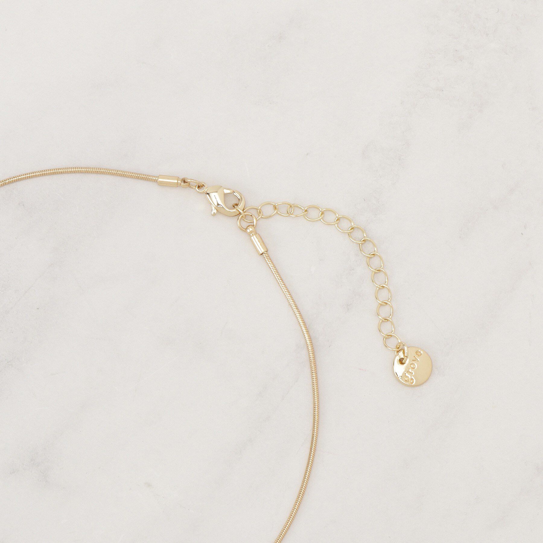 grove「フラワーモチーフショートネックレス」|ネックレス|