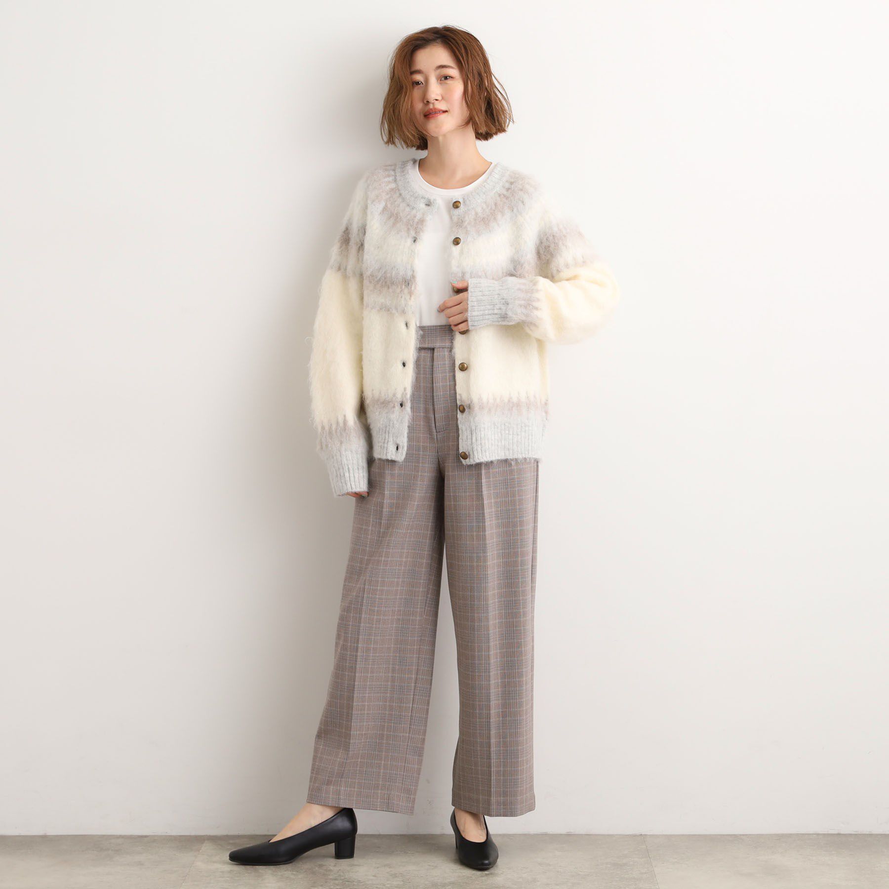 grove「求心柄ジャカードニットカーディガン」|カーディガン|