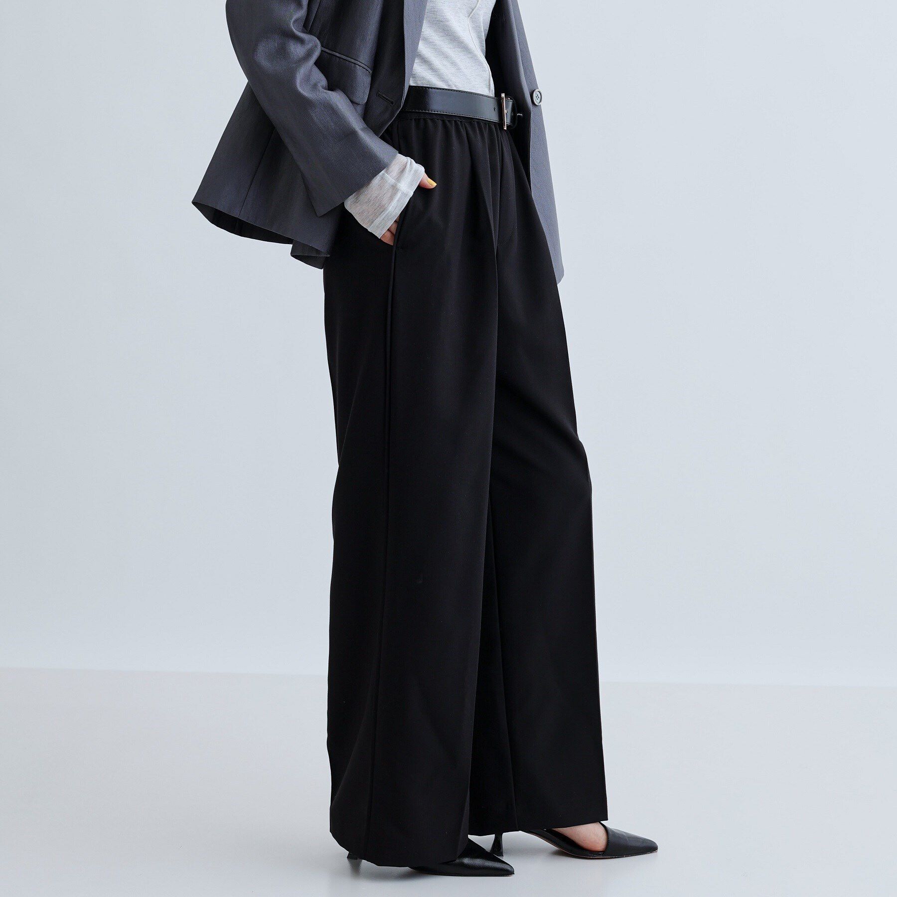 GALLEST「イージーストレートワイドパンツ【裏地付き】」|その他|