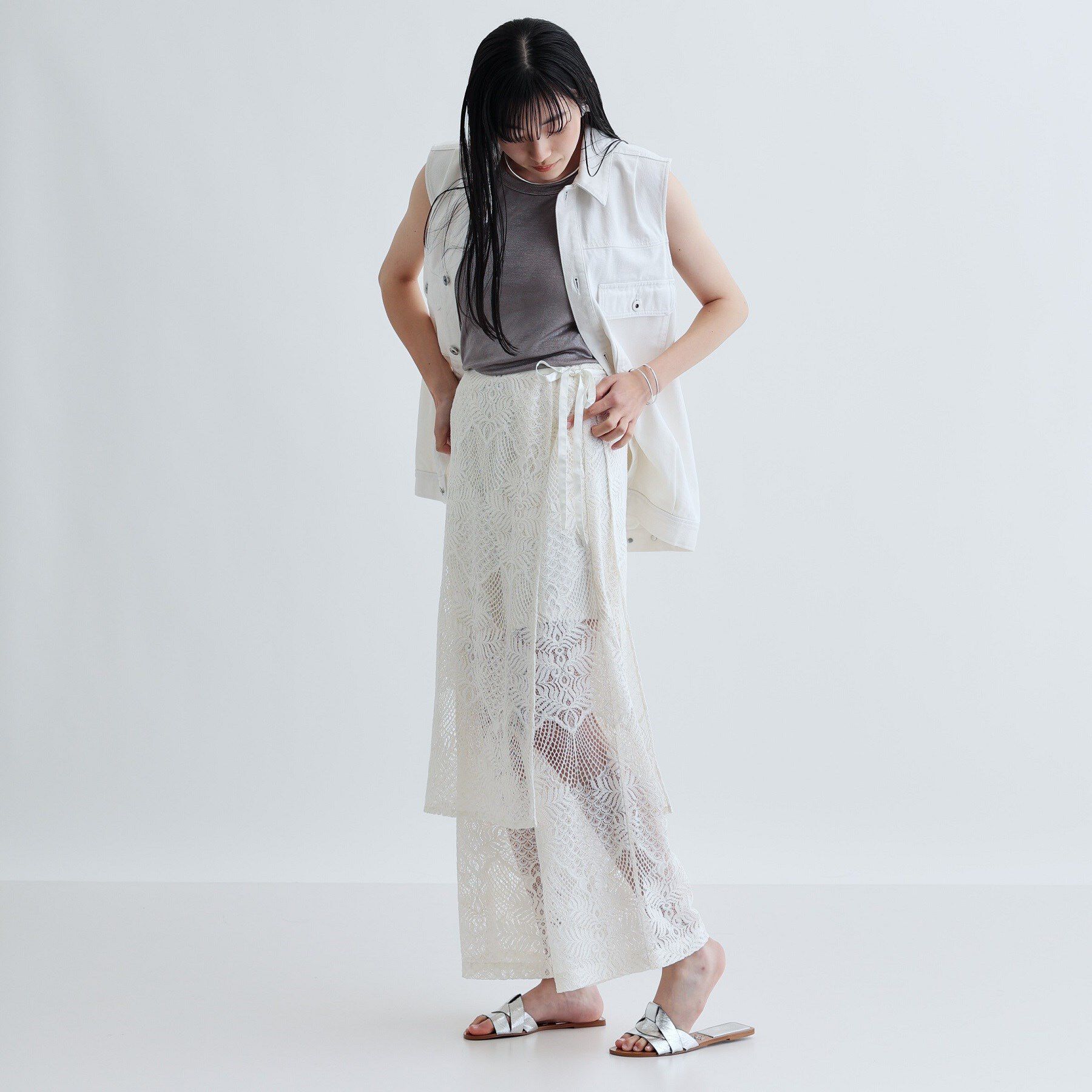 GALLEST「ラップスカート付きレースパンツ」|その他|