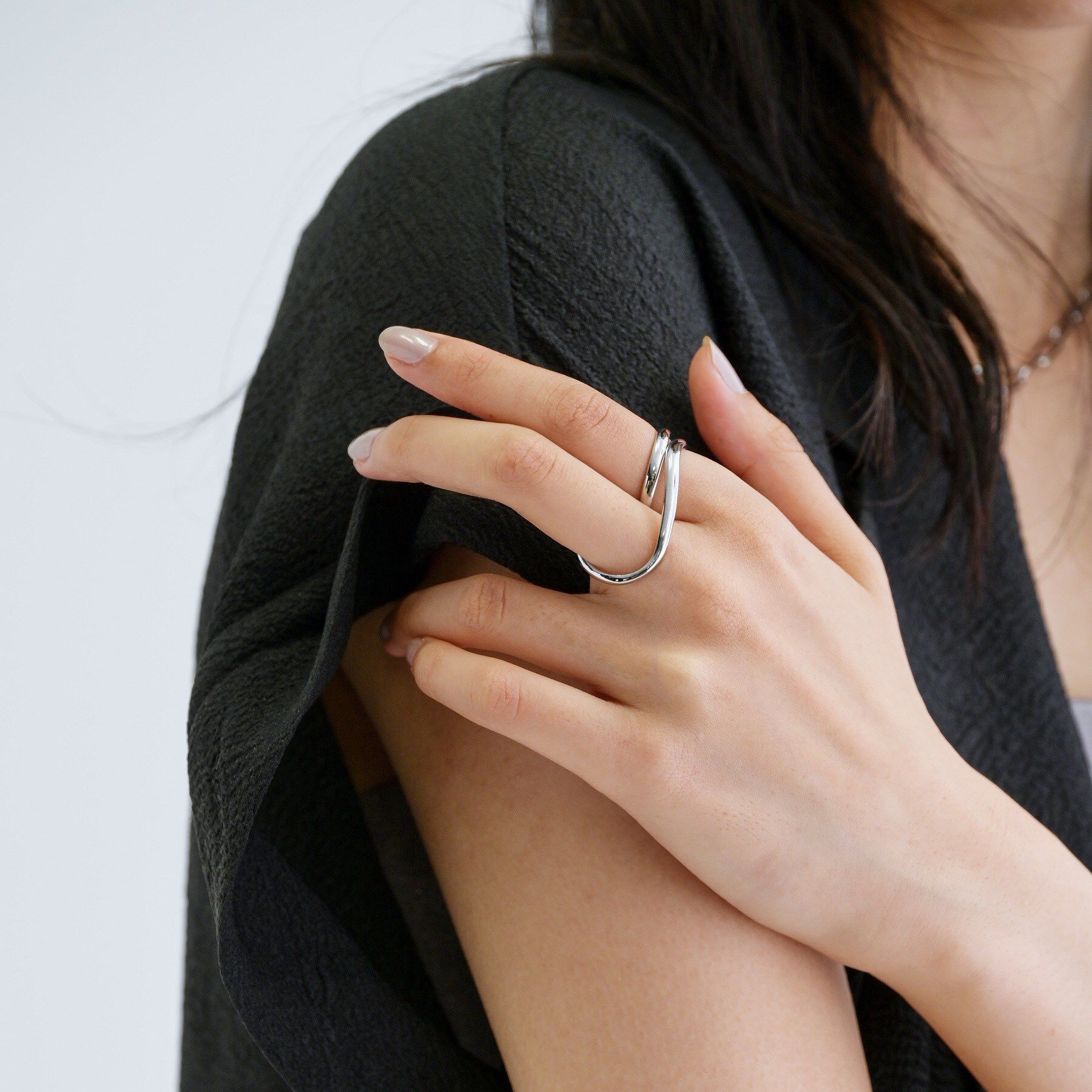 GALLEST「カーブダブルリング」|リング|シルバー(006)