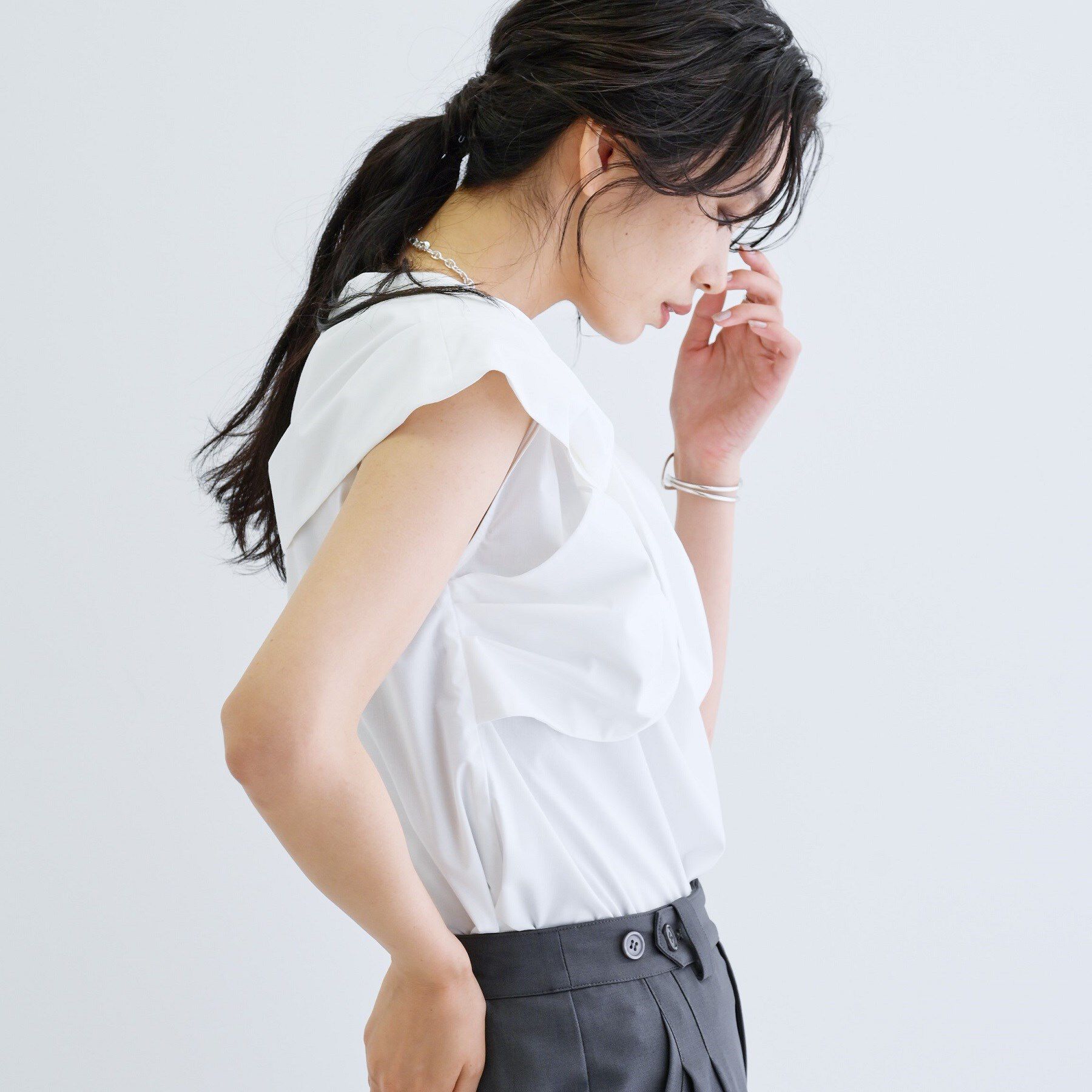 GALLEST「ドレープフォルムブラウス」|シャツ・ブラウス|