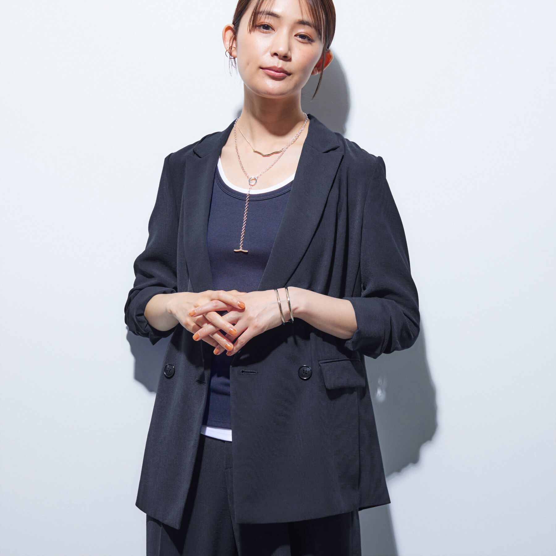 INDIVI「【着る日傘／遮熱／UVケア】ダブルジャケット」|テーラードジャケット|