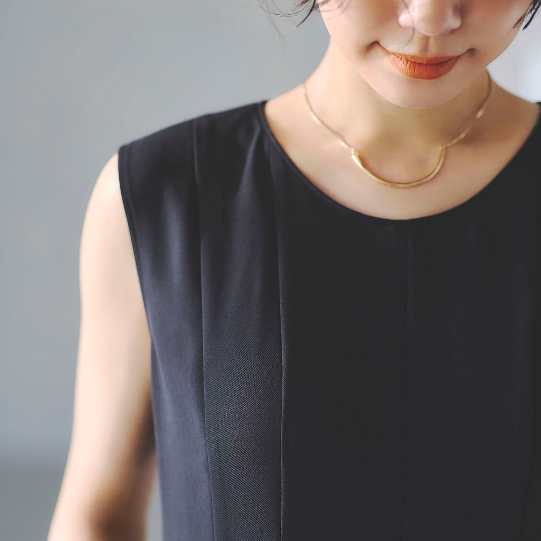 INDIVI「【美シルエット】ノースリーブワンピース」|ワンピース|