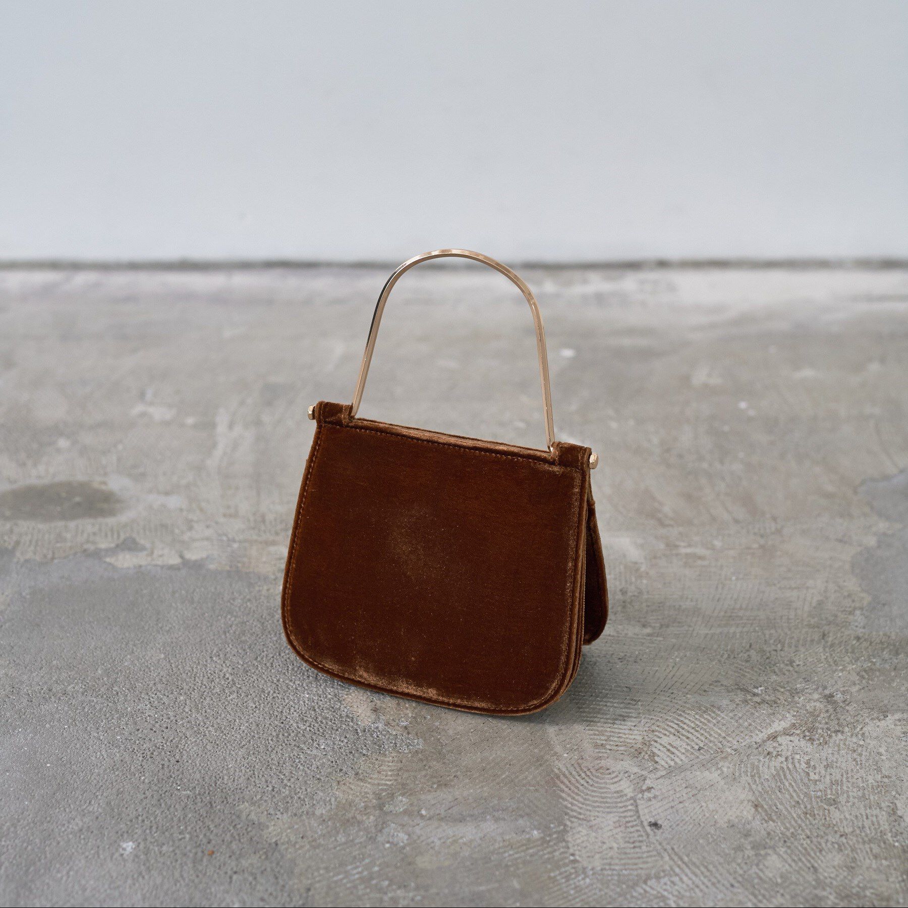 GALLEST「【LE VERNIS】Metal handle minibag」|ショルダー・メッセンジャー|ブラウン(043)