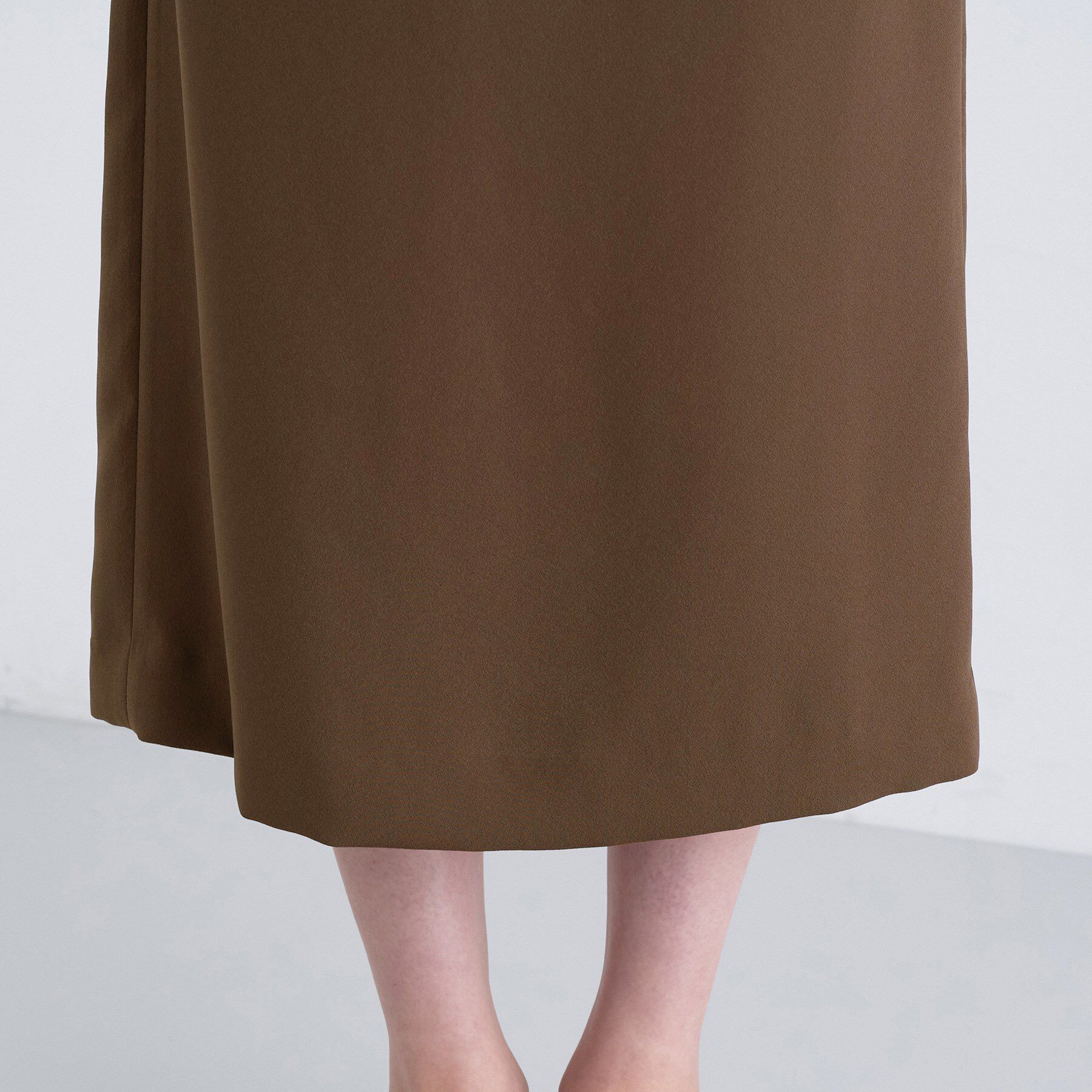 INDIVI「【洗える／UVケア／吸汗速乾】ジョーゼットナロースカート」|スカート|