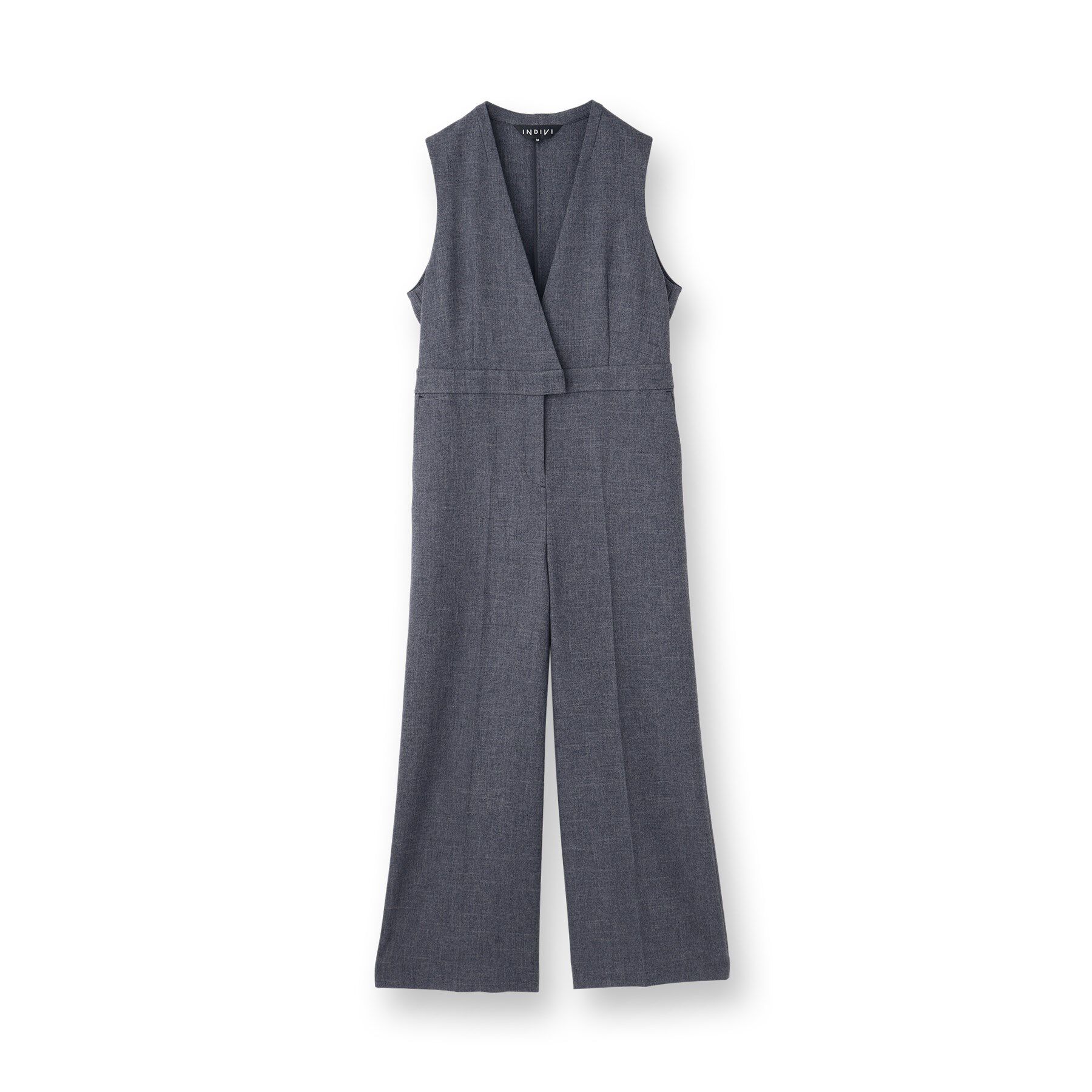 INDIVI「【トレンド／スタイルアップ】ストレッチコンビネゾン」|オールインワン|