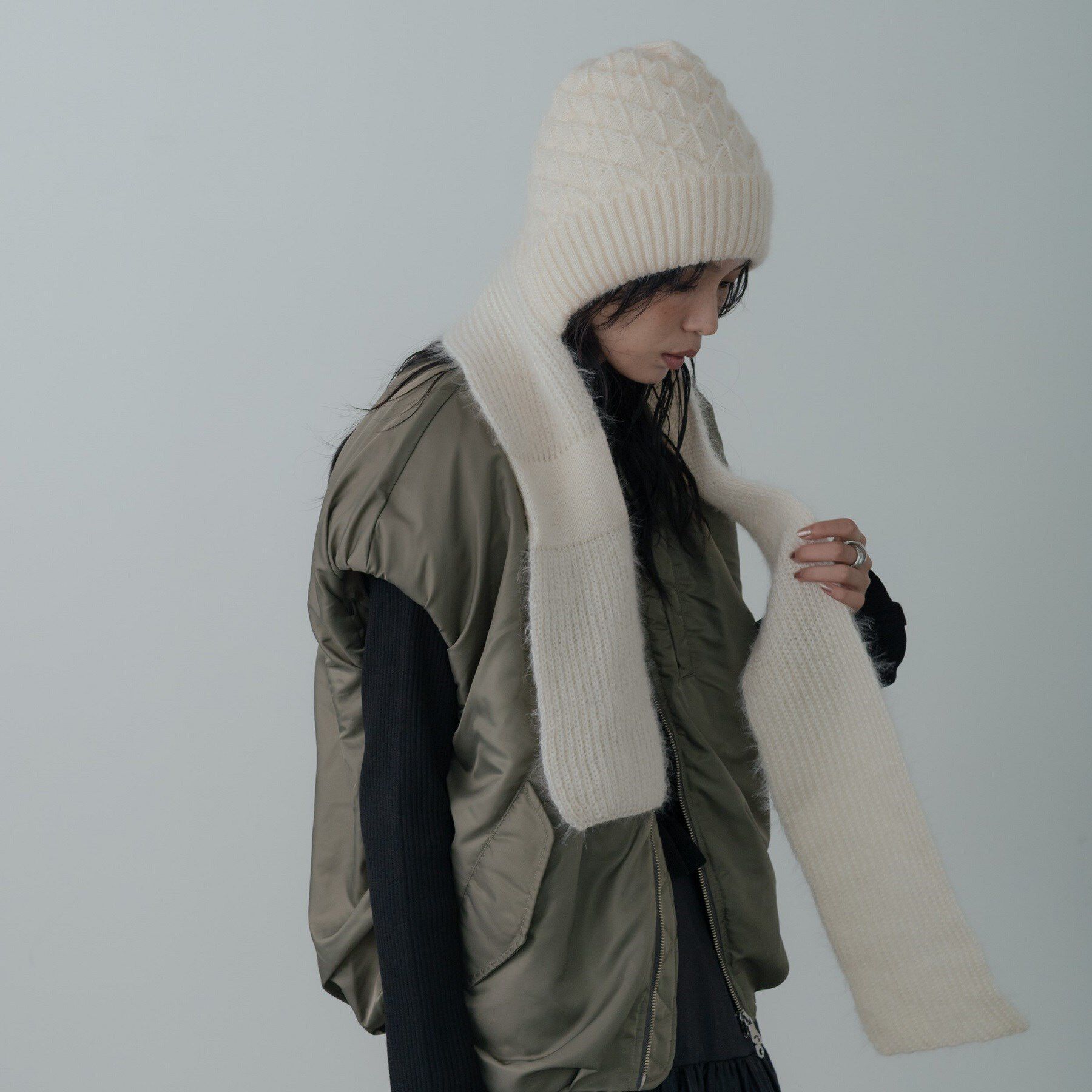 GALLEST「マフラーニットキャップ」|ストール|