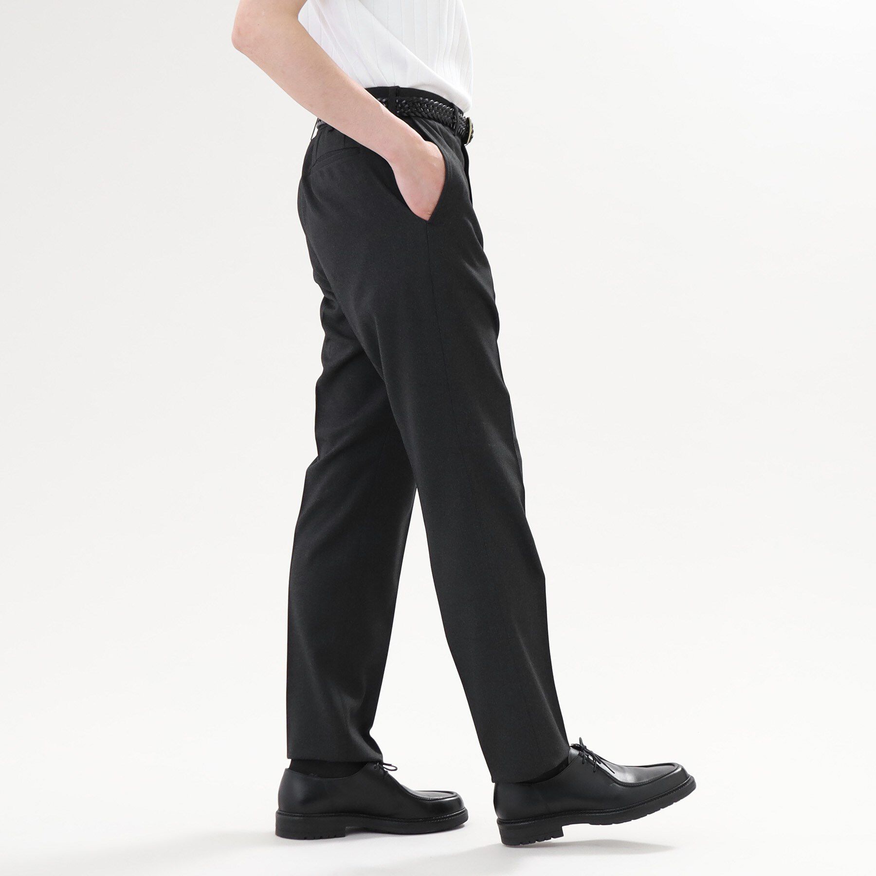 TAKEO KIKUCHI「【ON/OFF対応】メランジ シャークスキン ストレッチ パンツ / セットアップ」|その他|