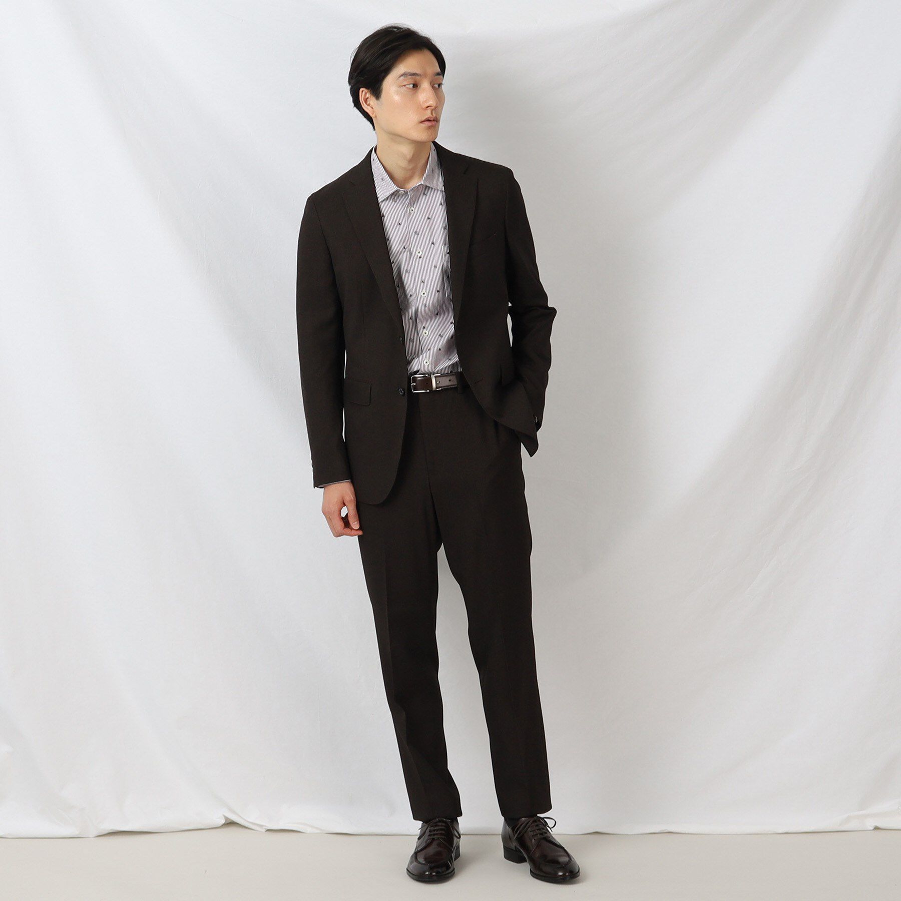 TAKEO KIKUCHI「【ON/OFF対応】メランジ シャークスキン ストレッチ パンツ / セットアップ」|その他|