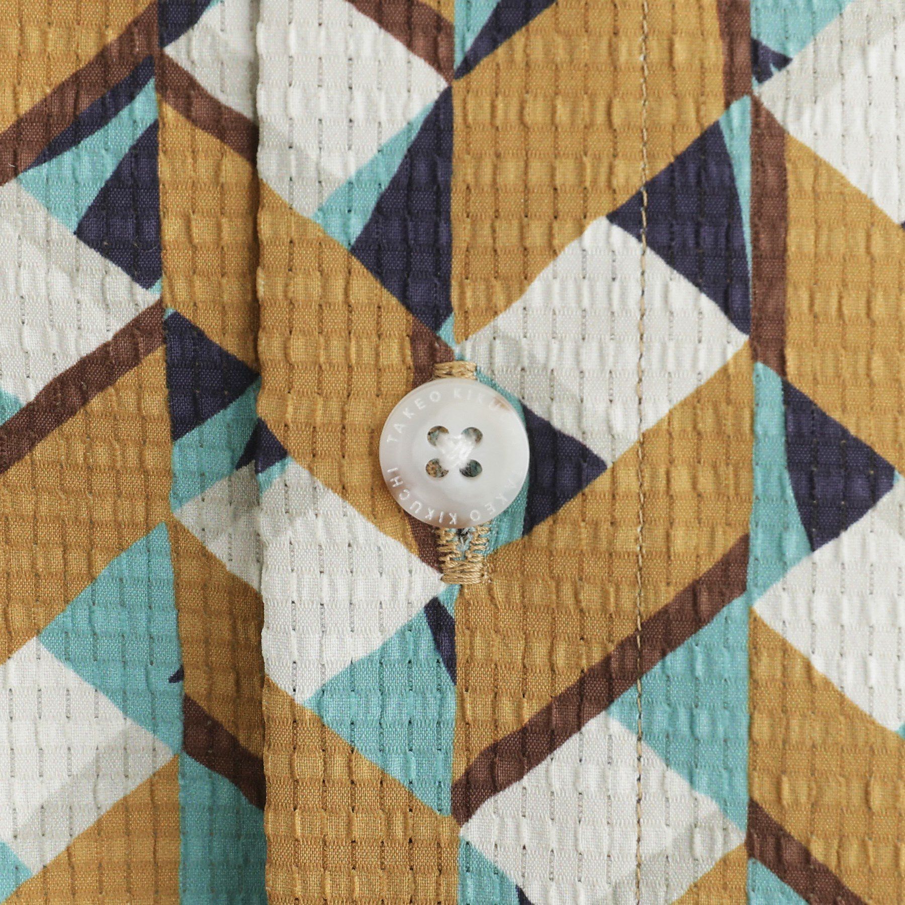 TAKEO KIKUCHI「【COOL CITY WEAR】籠目アート柄 サッカーシャツ /通気性」|シャツ・ブラウス|