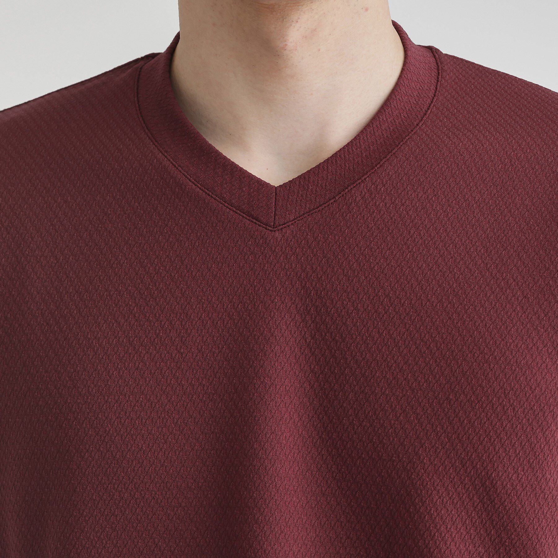 TAKEO KIKUCHI「【尾州織】ブリスタ Vネック カットソー」|Tシャツ・カットソー|