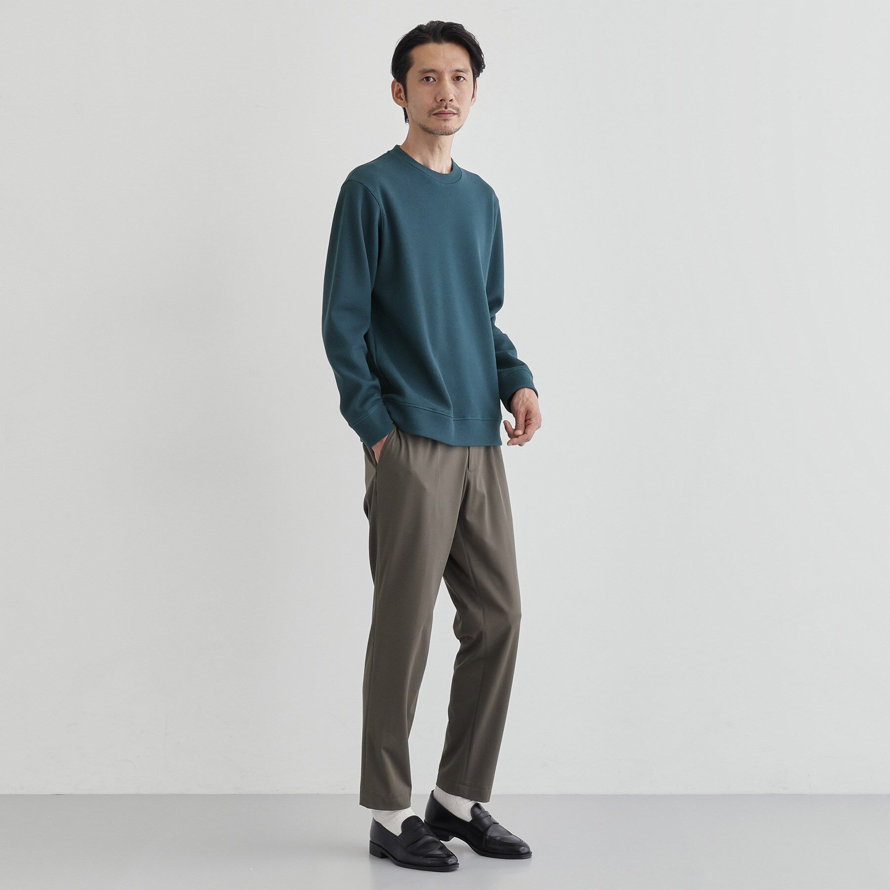 TAKEO KIKUCHI「【尾州織】クルーネック カットソー」|Tシャツ・カットソー|