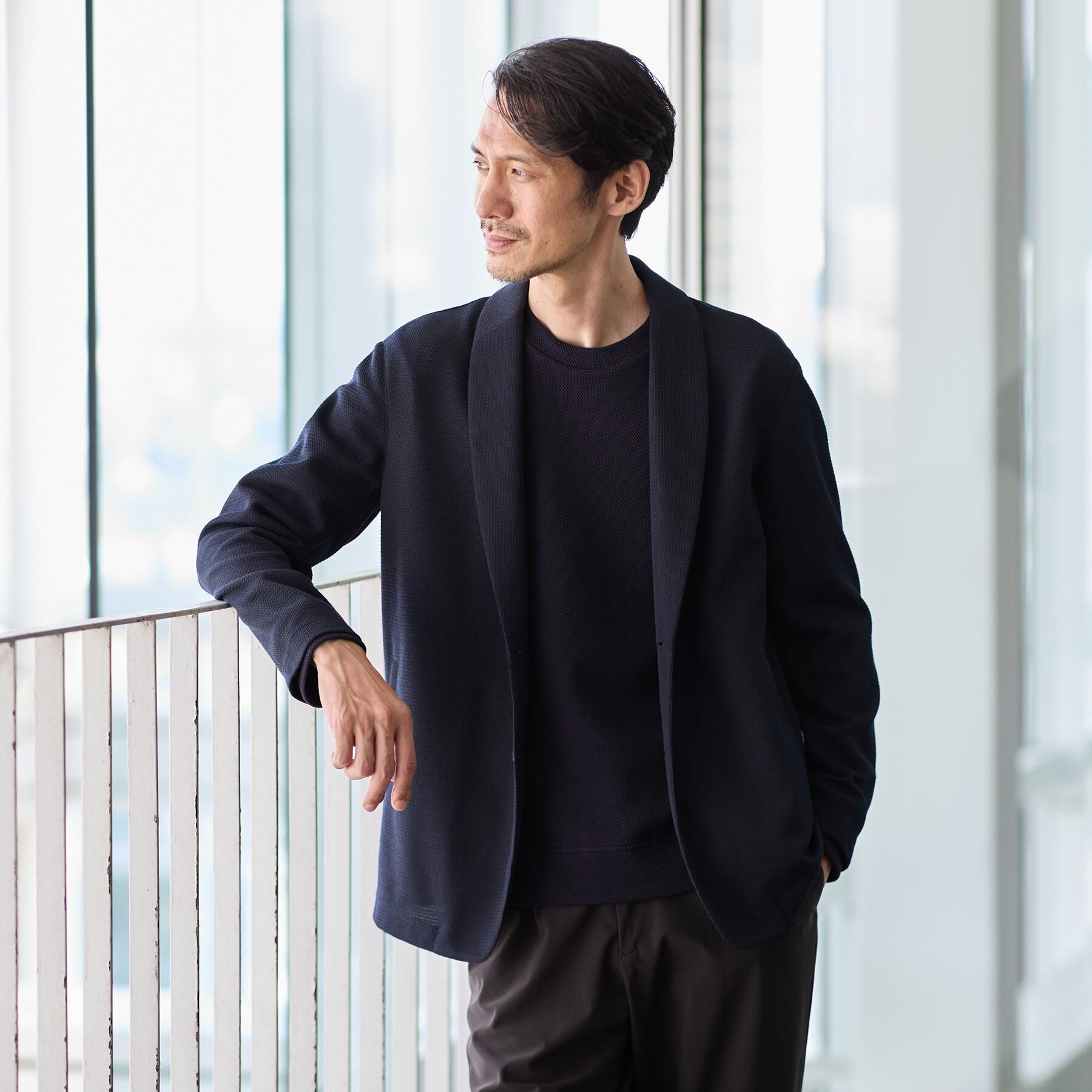 TAKEO KIKUCHI「【尾州織】ショールカラー カーディガン」|カーディガン|