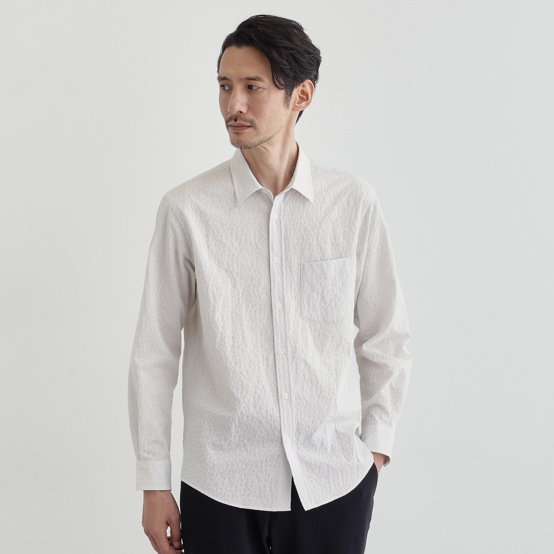 TAKEO KIKUCHI「【Made in JAPAN】播州織 ドビー千鳥シャツ」|シャツ・ブラウス|