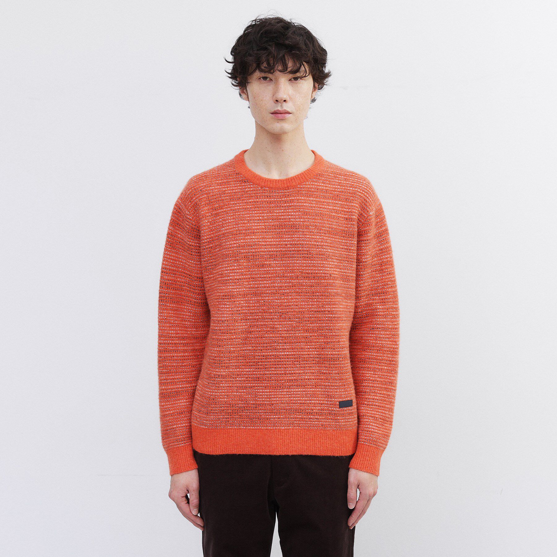TAKEO KIKUCHI「メランジ ニットプルオーバー」|ニット・セーター|オレンジ(067)
