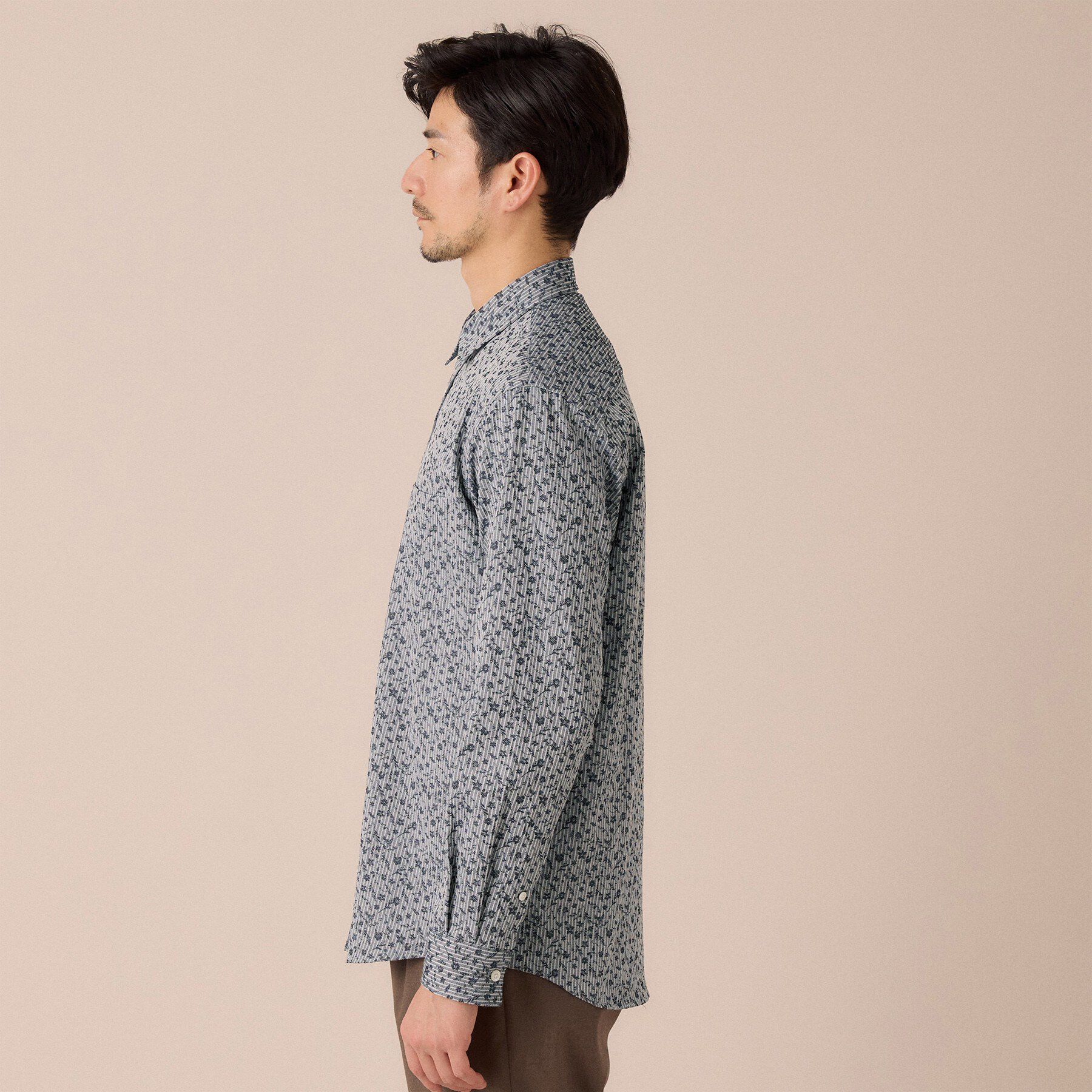 TAKEO KIKUCHI「播州 ドビーストライプ フラワーシャツ」|シャツ・ブラウス|